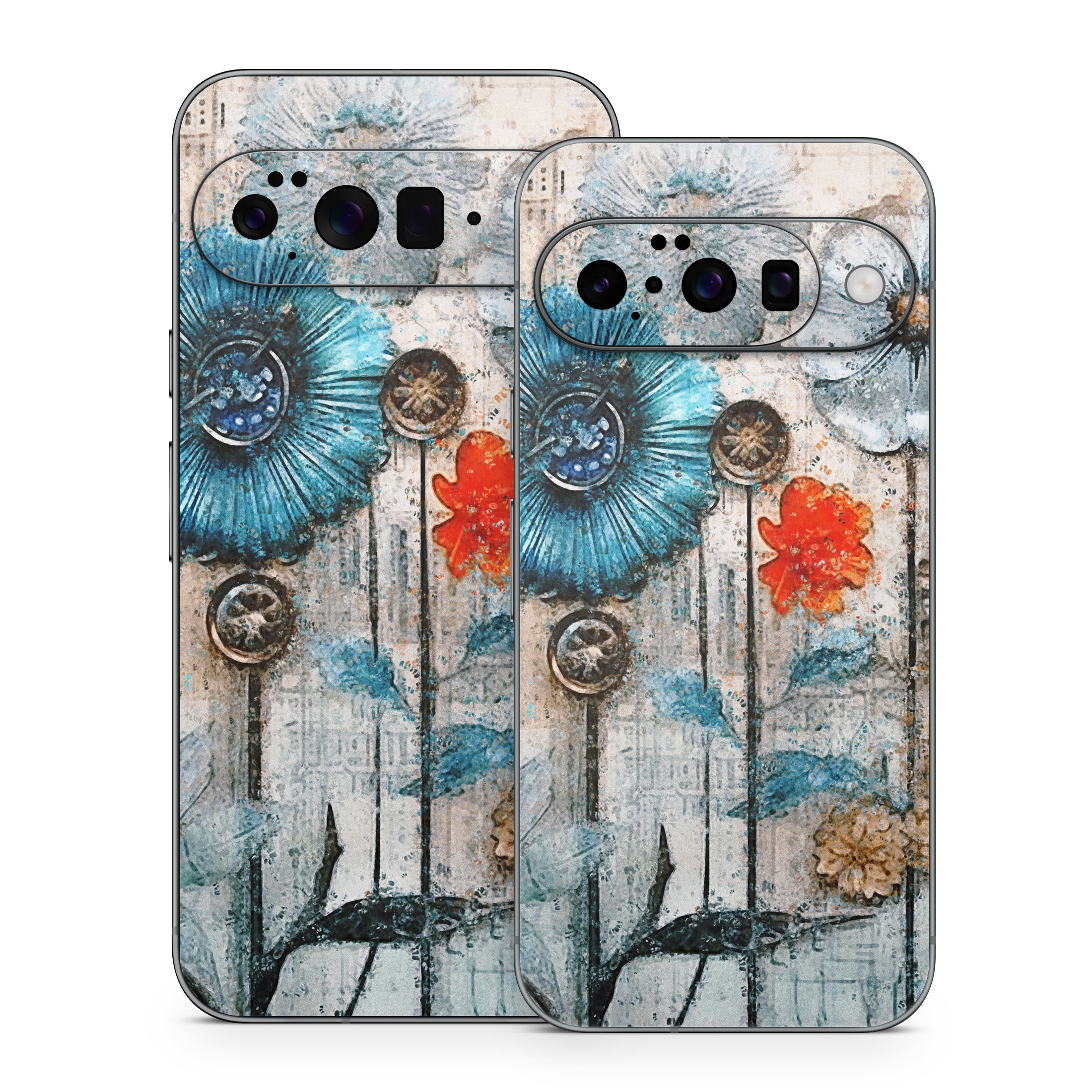 Steampunk Flowers - Google Pixel 10 Skin