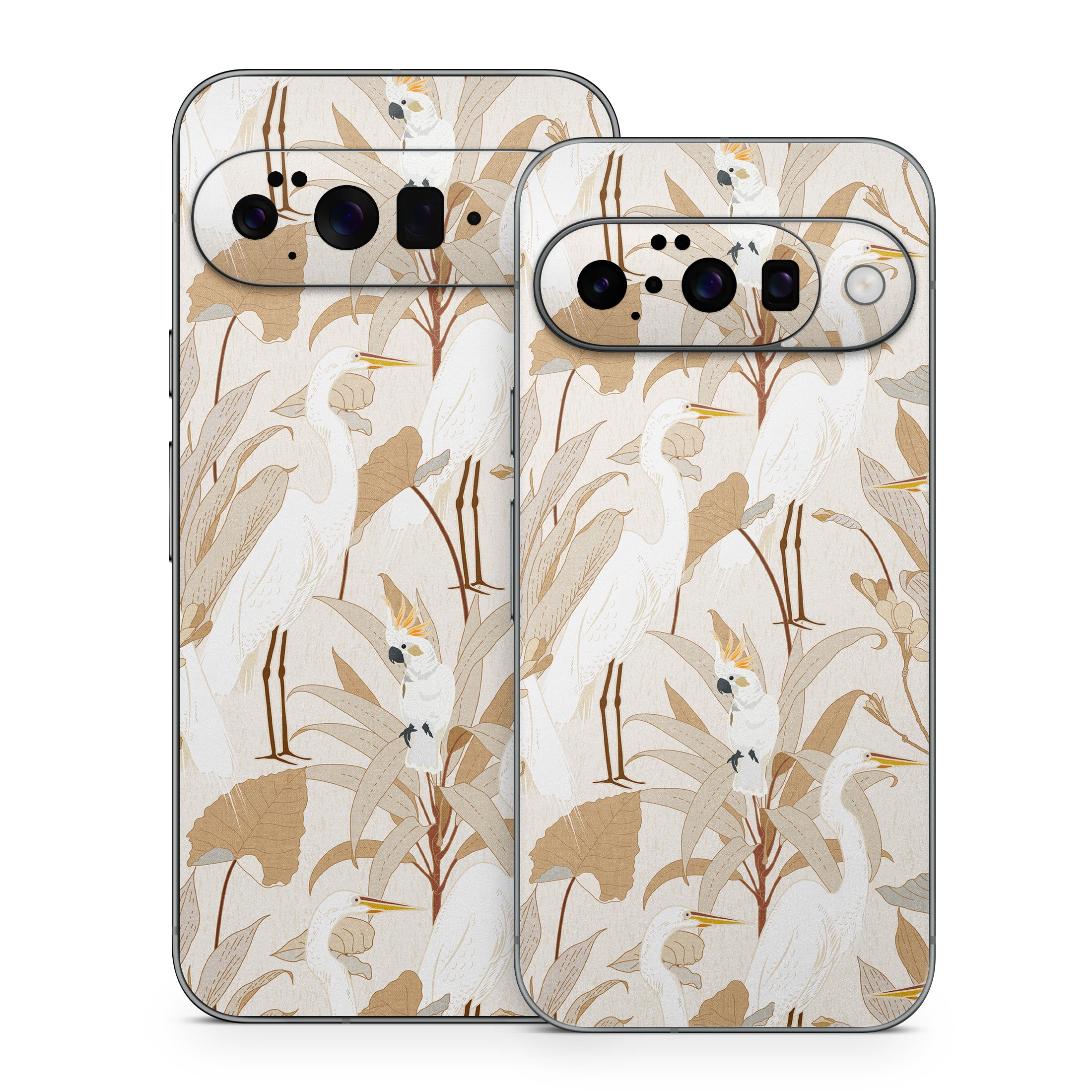 White Cranes Cockatoo - Google Pixel 10 Skin