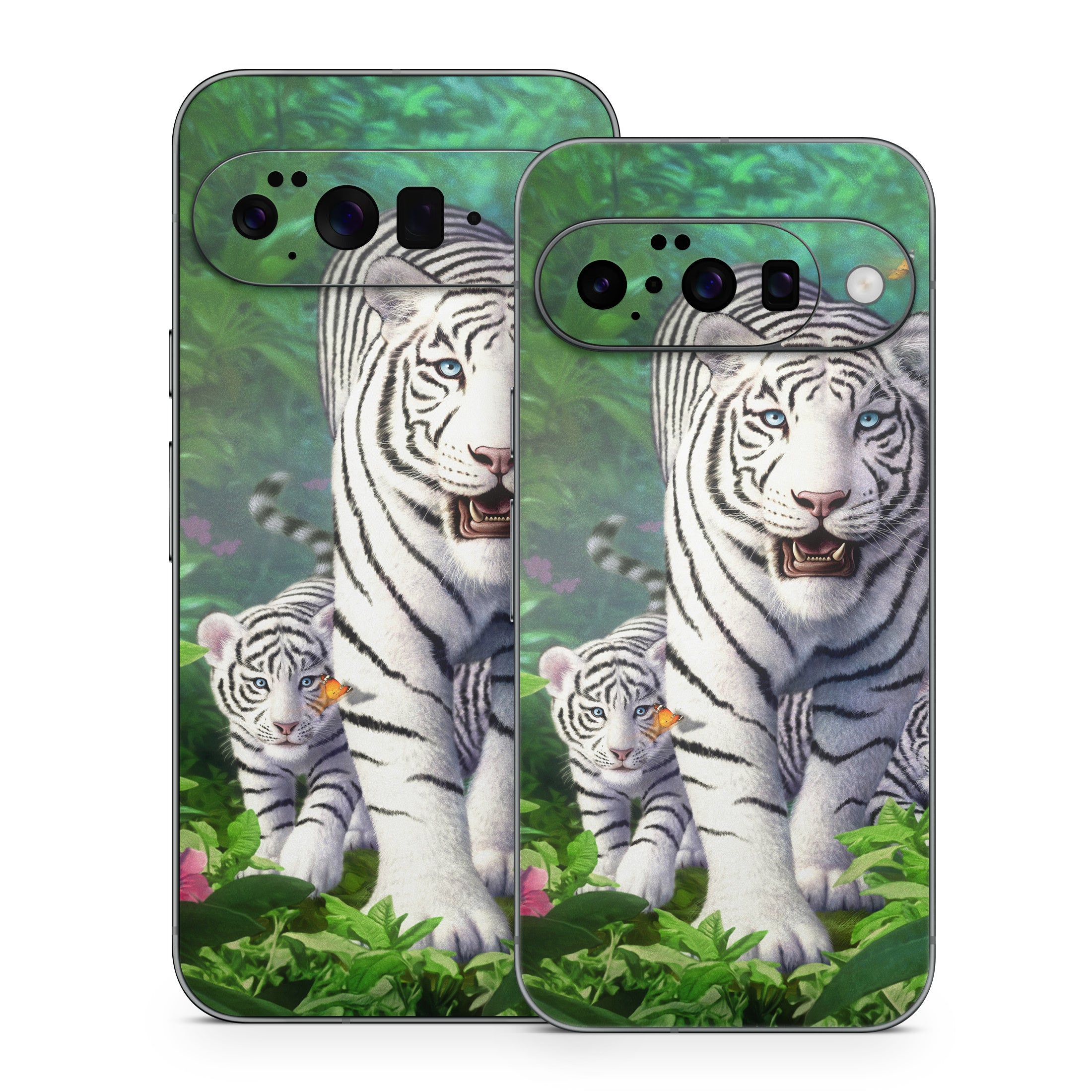 White Tigers - Google Pixel 10 Skin