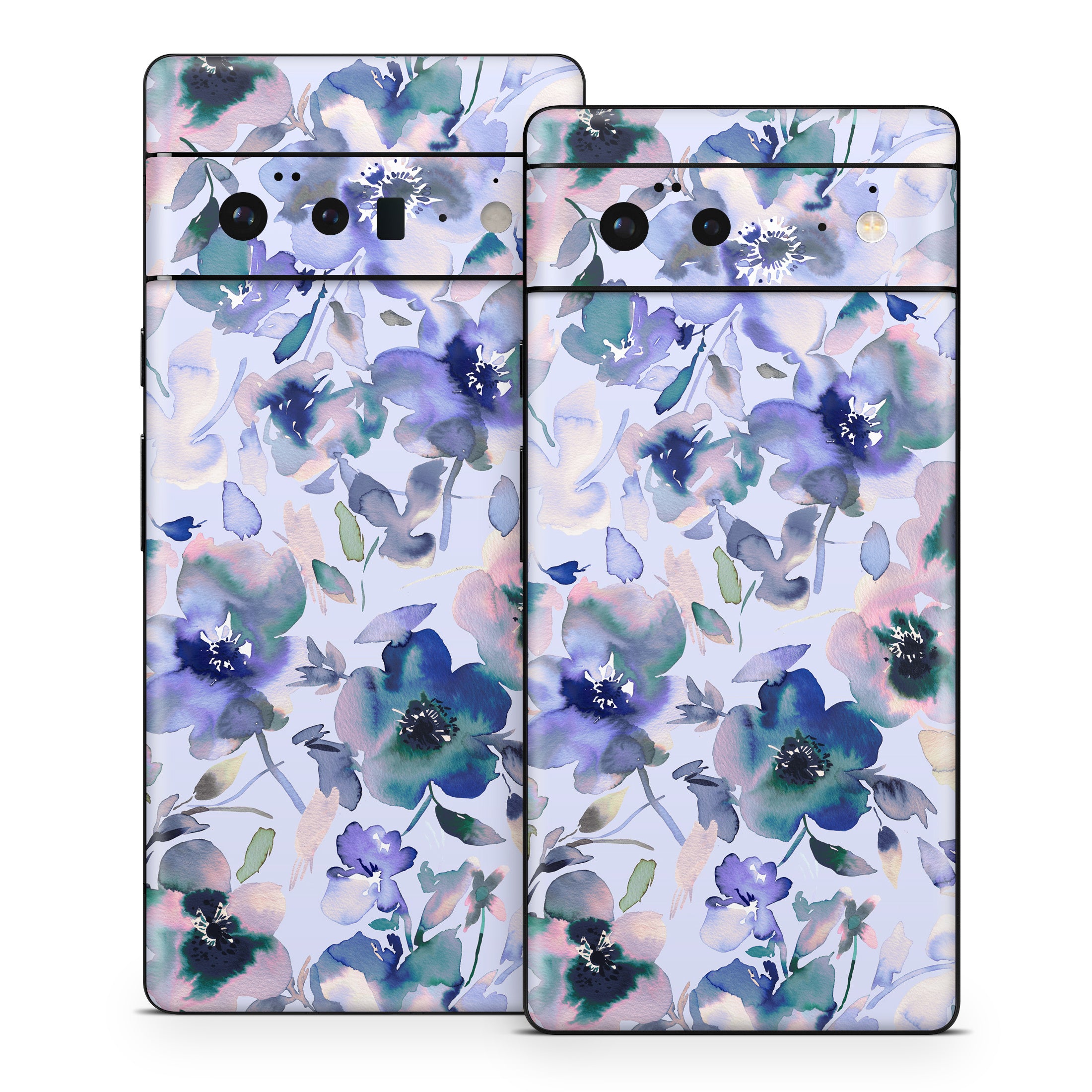 Aquatic Artistic Flowers - Google Pixel 6 Skin