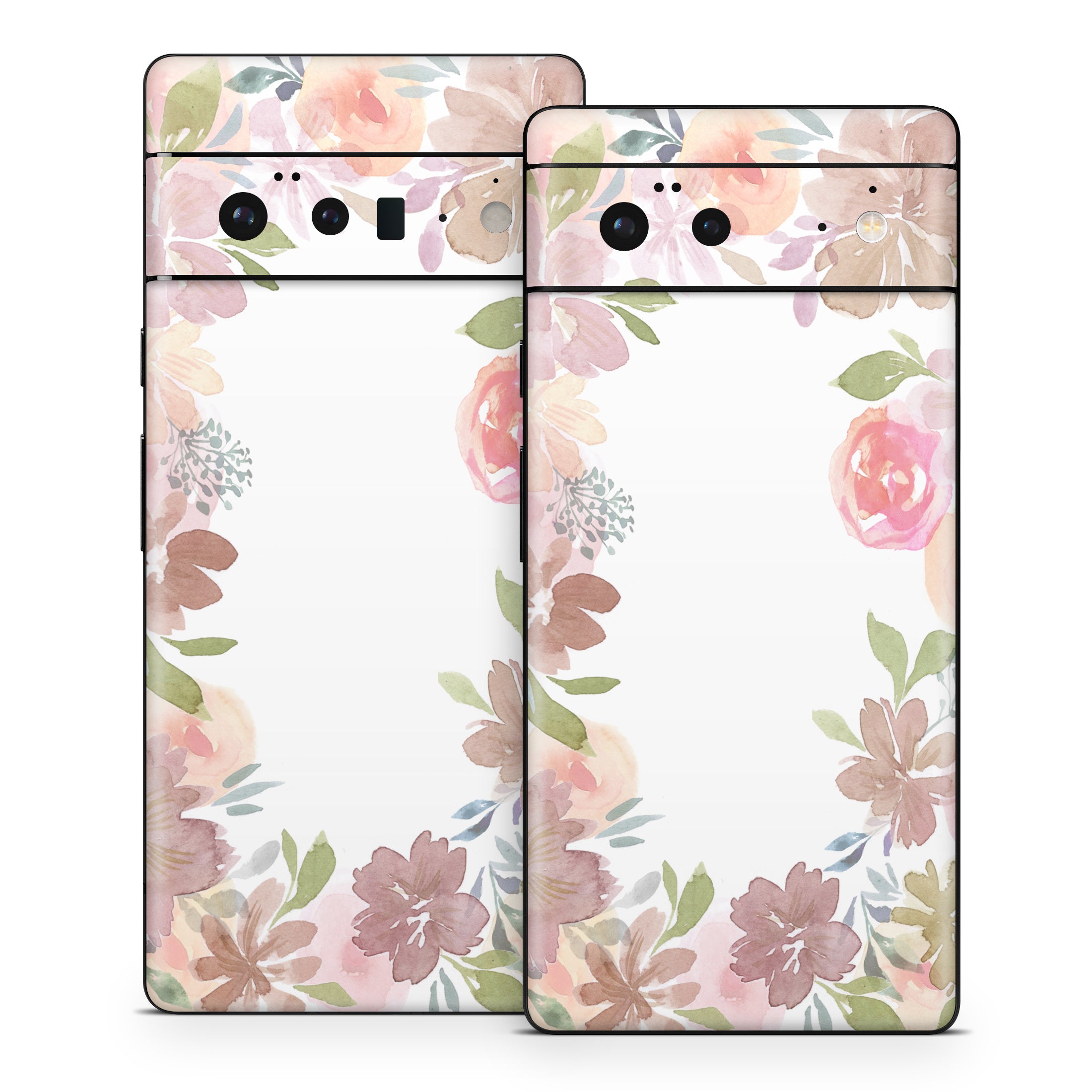 Blush Flower Frame - Google Pixel 6 Skin