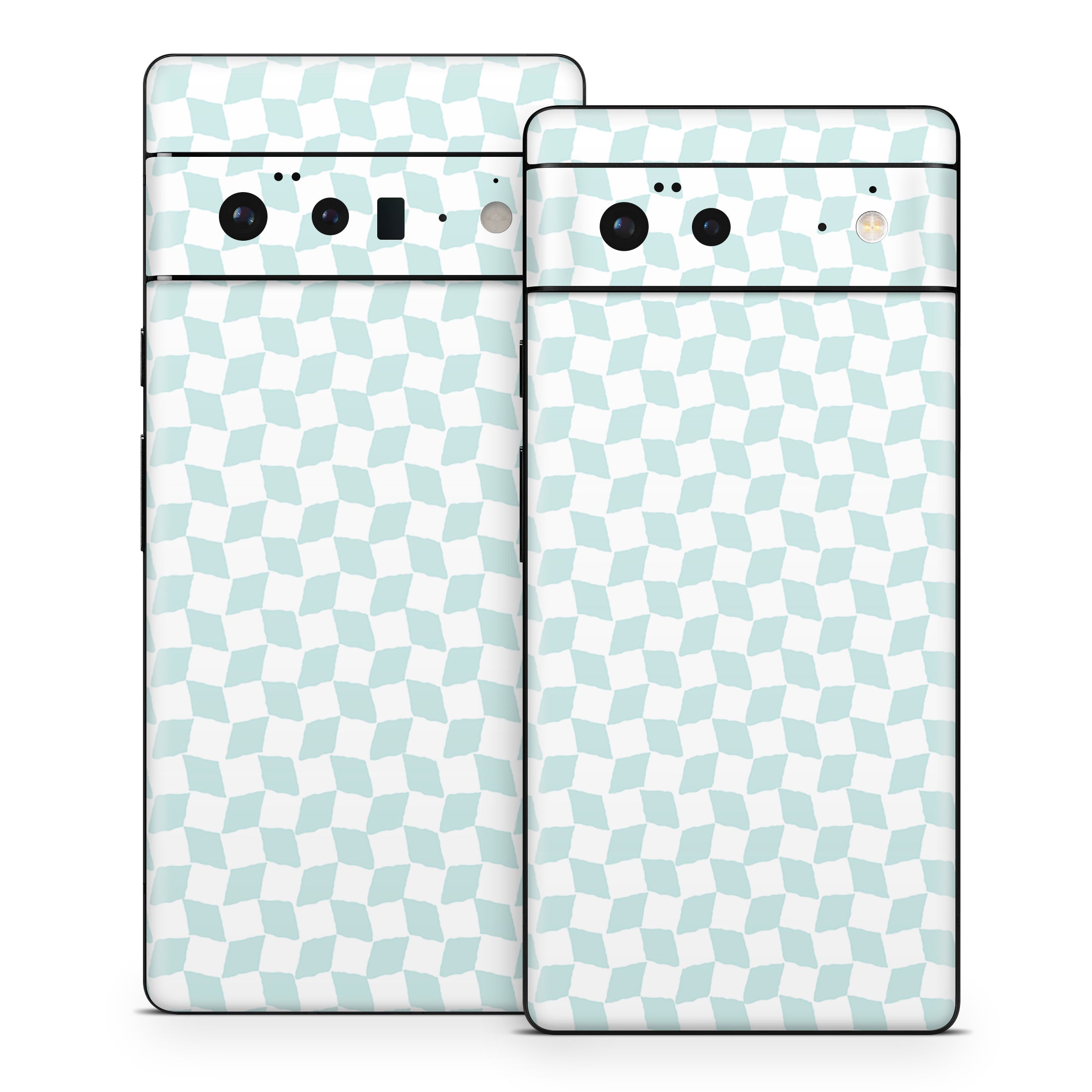 Checker Light Blue - Google Pixel 6 Skin