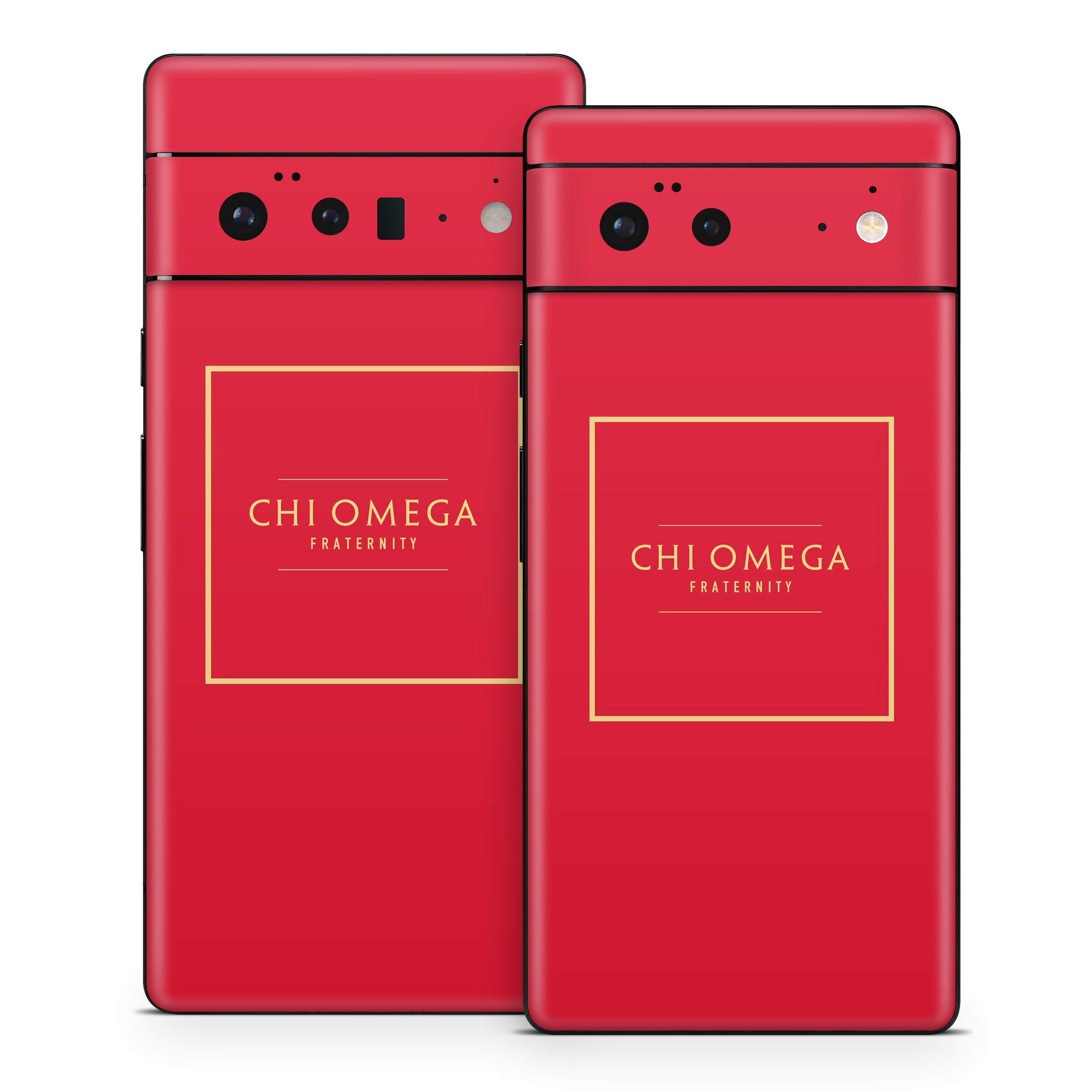 Chi Omega Fraternity Cardinal with Border - Google Pixel 6 Skin