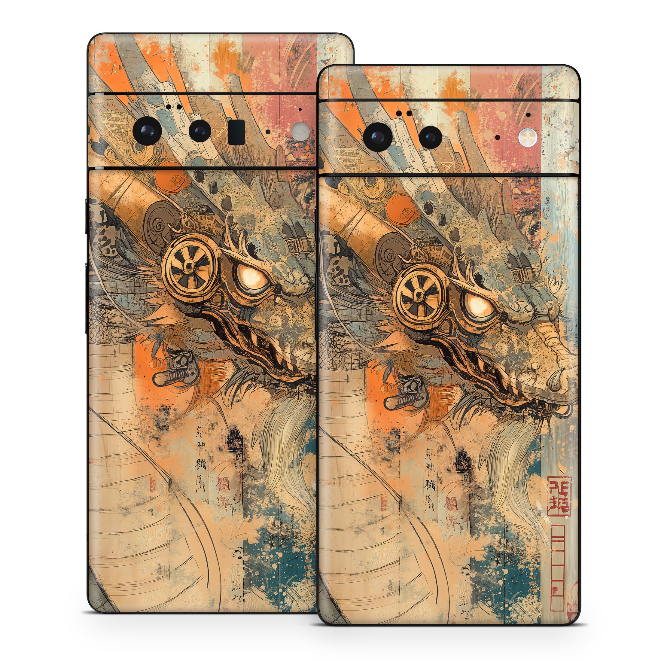 Orange Dragon - Google Pixel 6 Skin