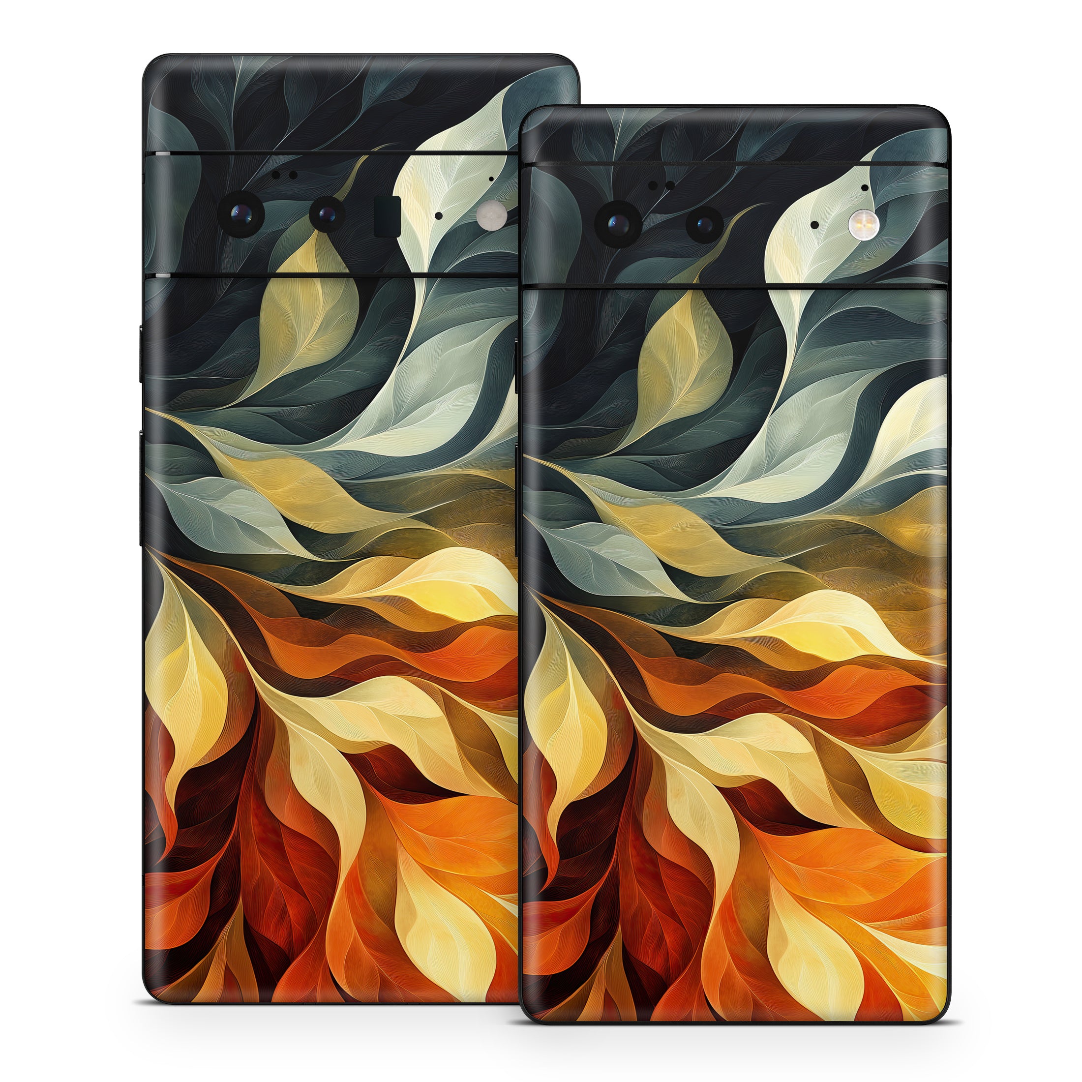 Orange and Charcoal - Google Pixel 6 Skin