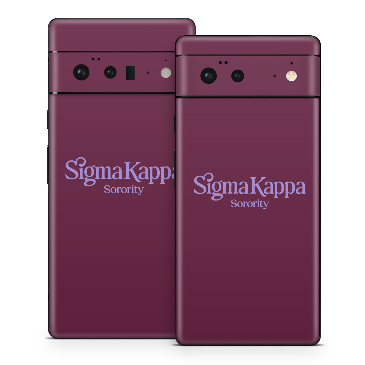 Sigma Kappa Sorority Logo Legacy Lavender on Mary Maroon - Google Pixel 6 Skin