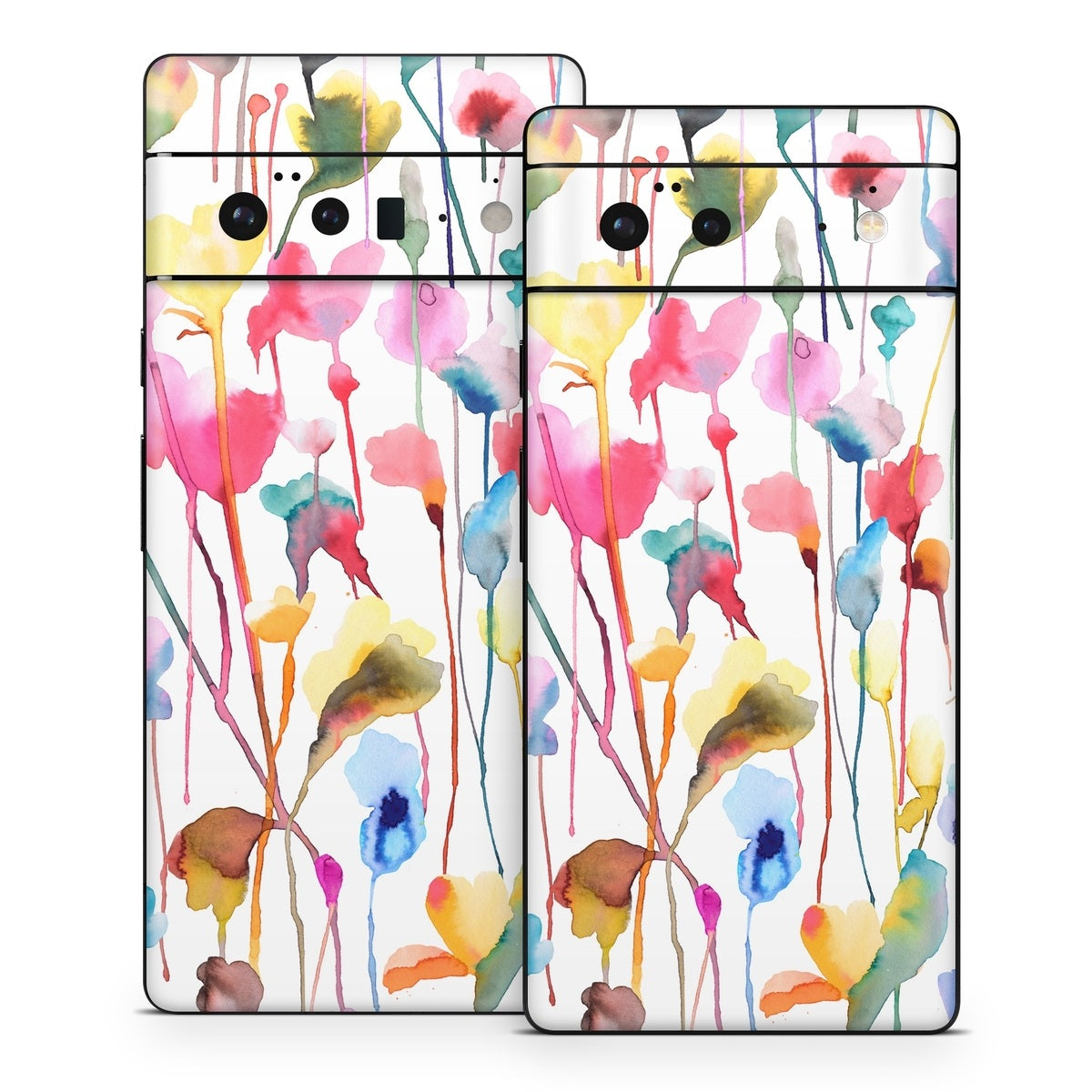 Watercolor Wild Flowers - Google Pixel 6 Skin