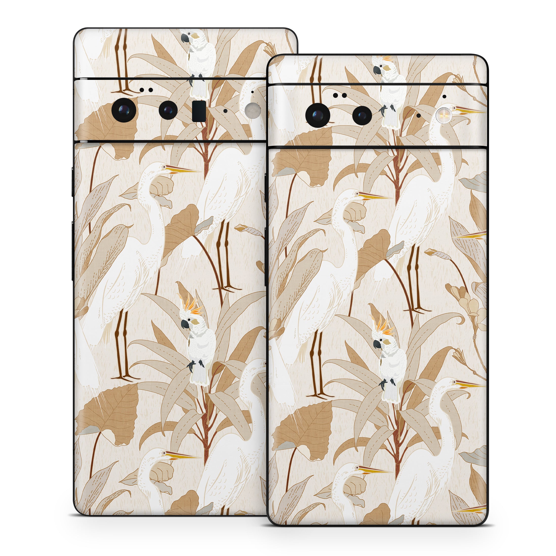 White Cranes Cockatoo - Google Pixel 6 Skin