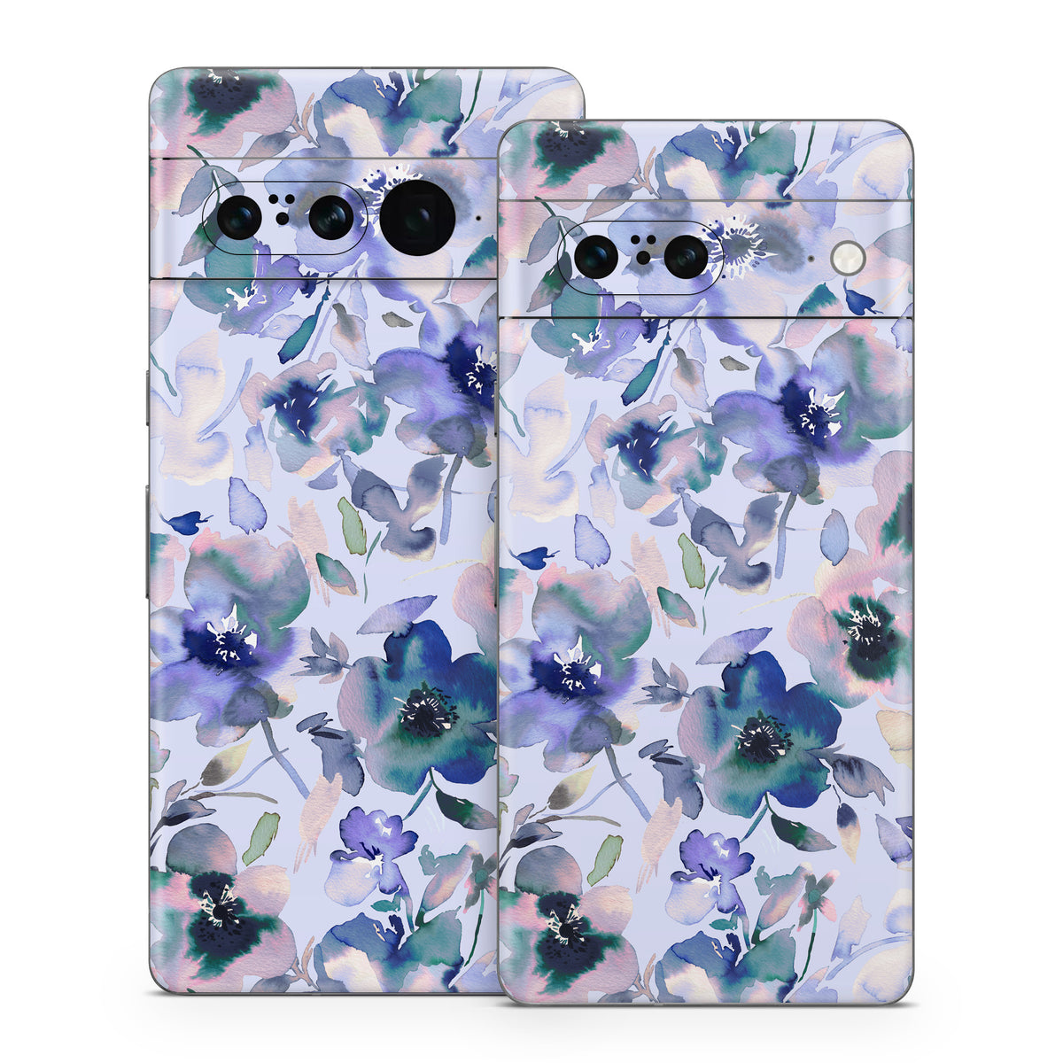 Aquatic Artistic Flowers - Google Pixel 7 Skin