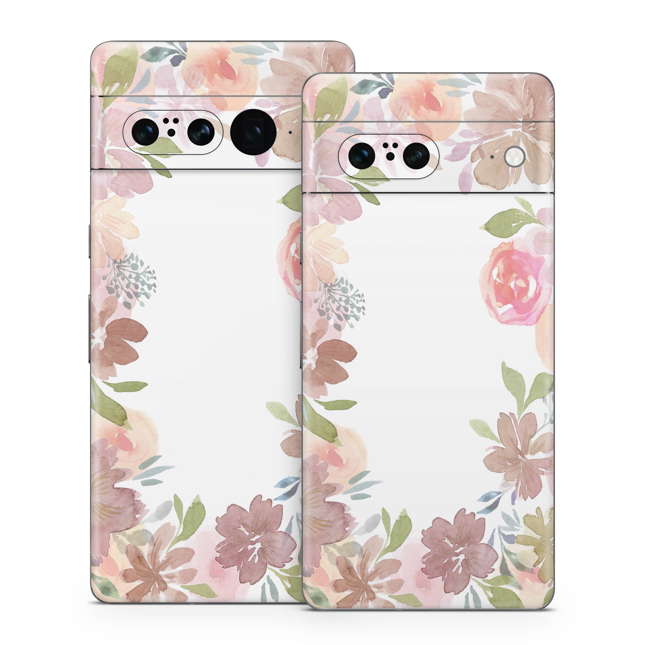 Blush Flower Frame - Google Pixel 7 Skin