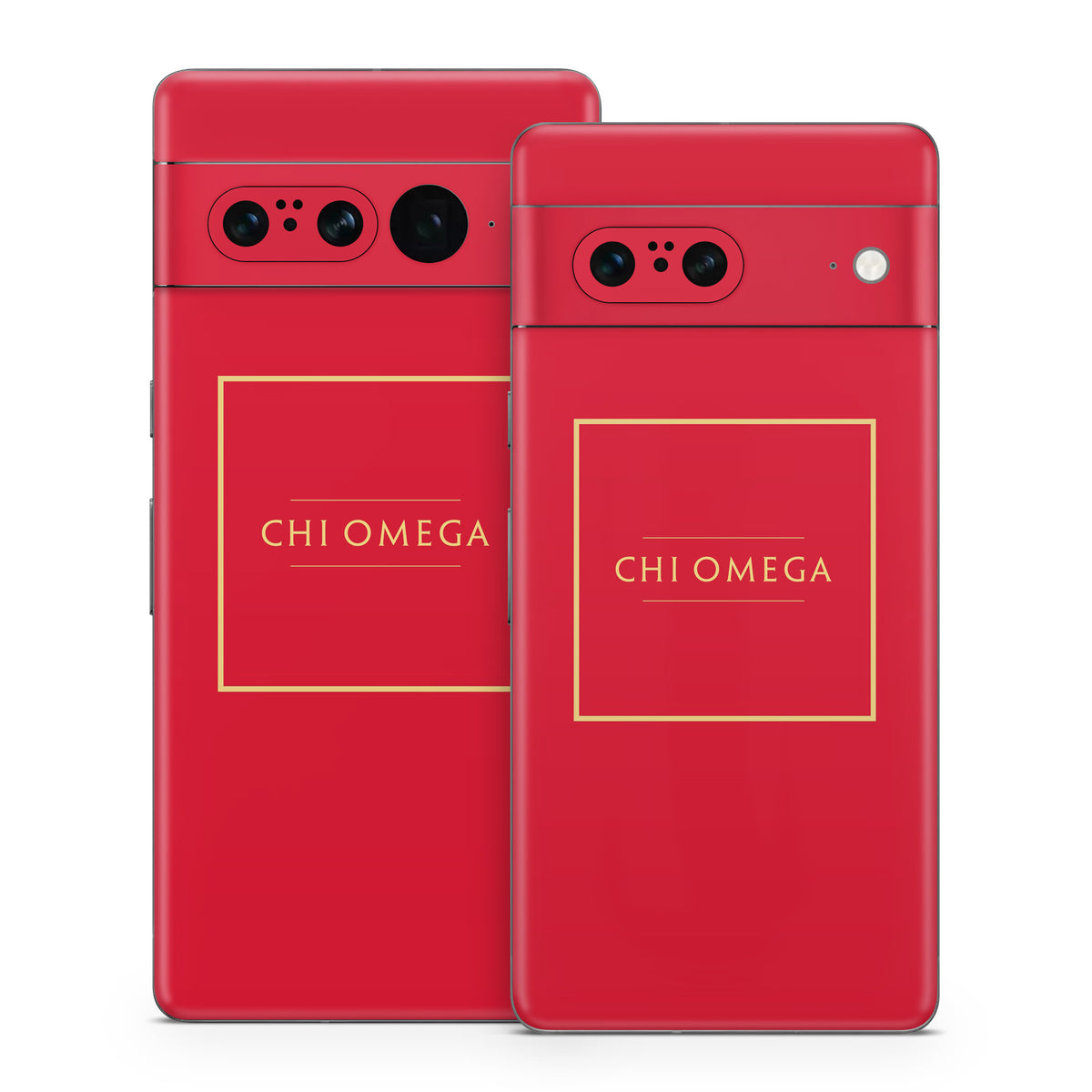 Chi Omega Cardinal with Border - Google Pixel 7 Skin
