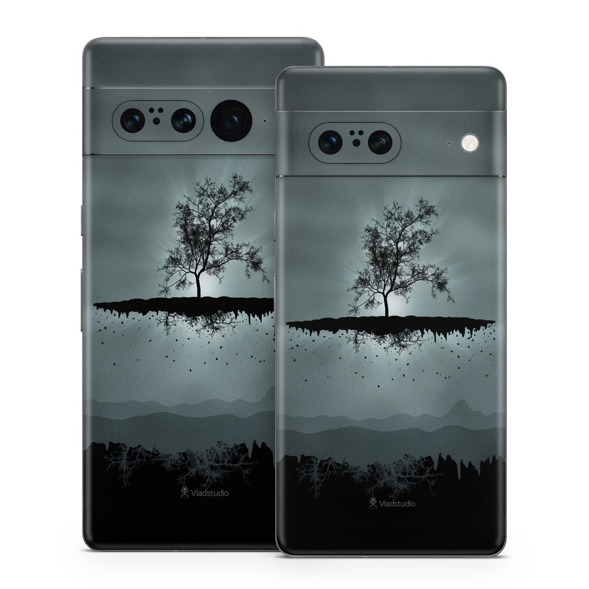 Flying Tree Black - Google Pixel 7 Skin