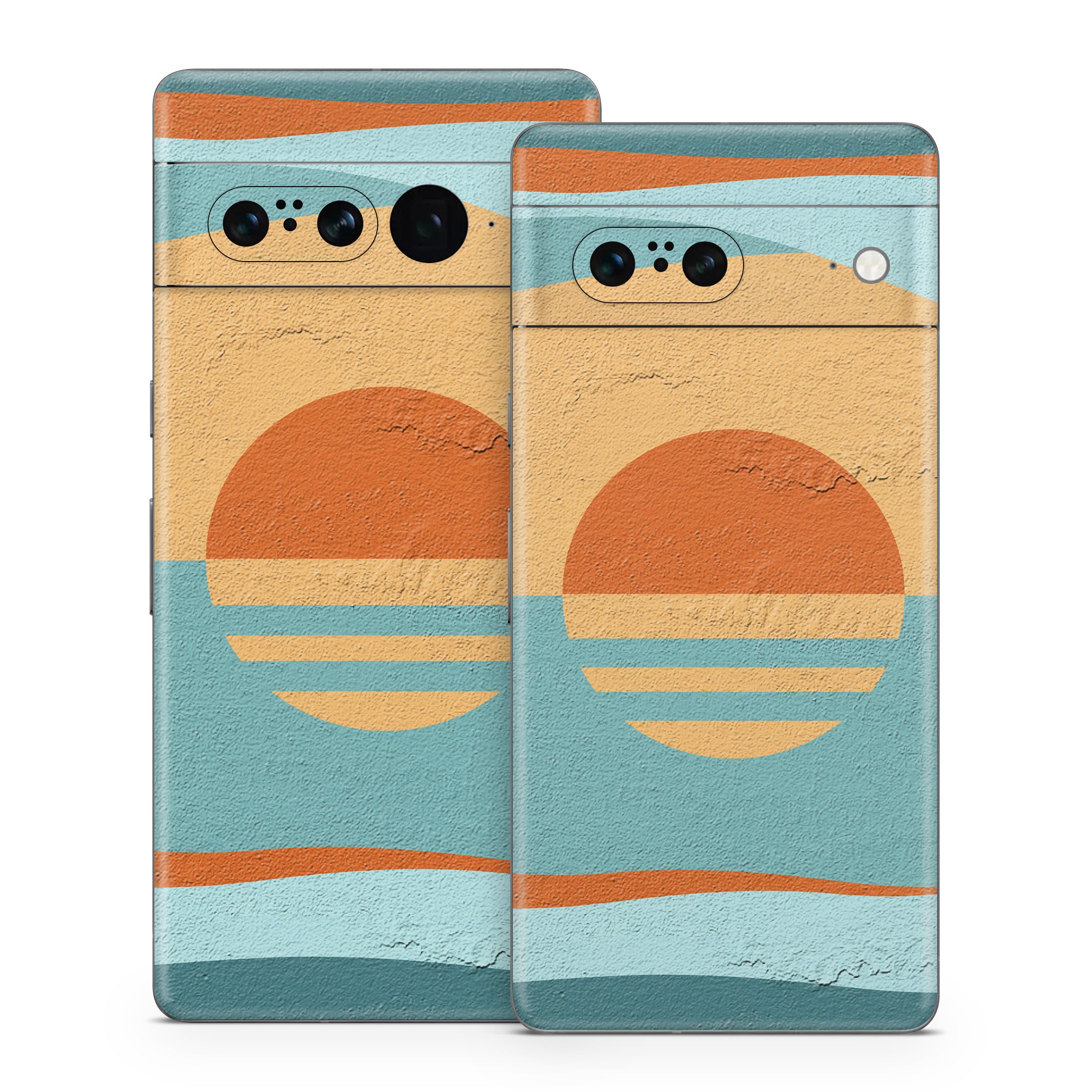 Retro Sunset - Google Pixel 7 Skin