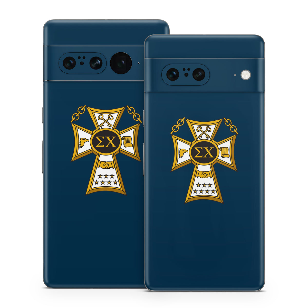 Sigma Chi Badge Navy - Google Pixel 7 Skin