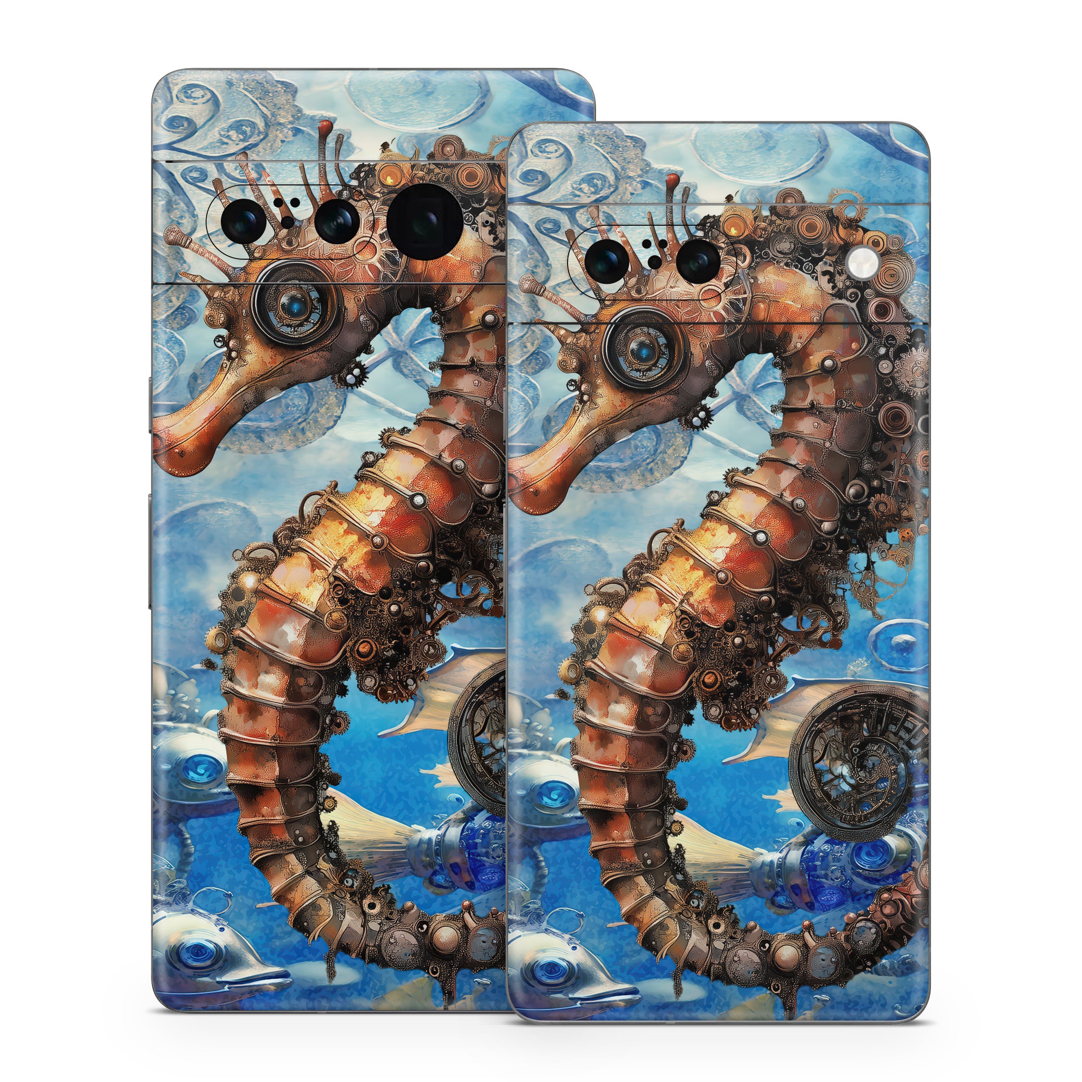 Steampunk Seahorse - Google Pixel 7 Skin