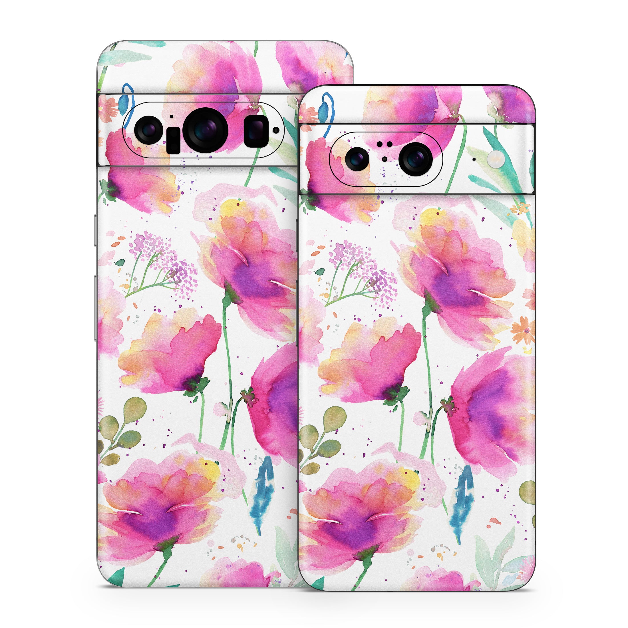 Abstract Pink Poppies - Google Pixel 8 Skin