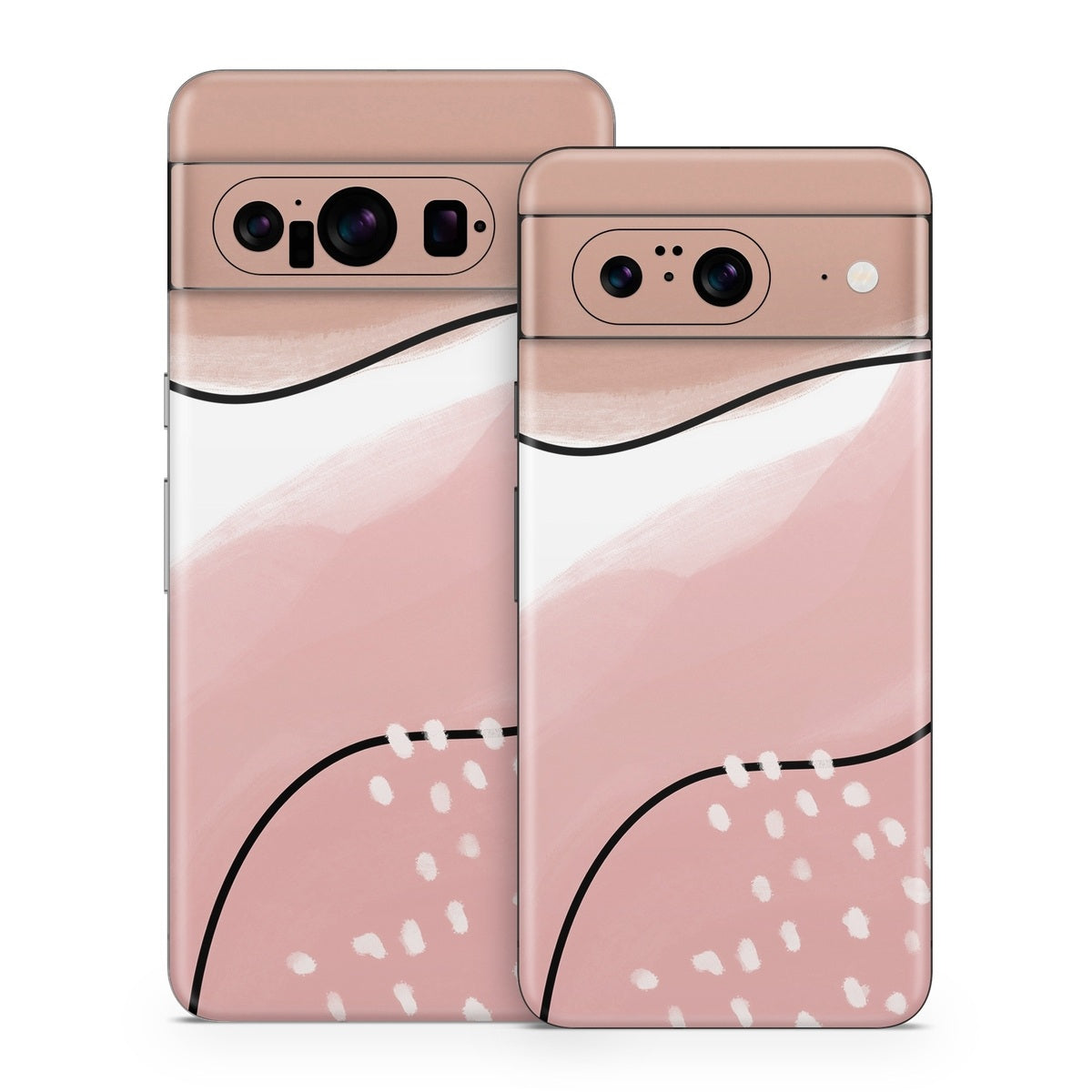 Abstract Pink and Brown - Google Pixel 8 Skin