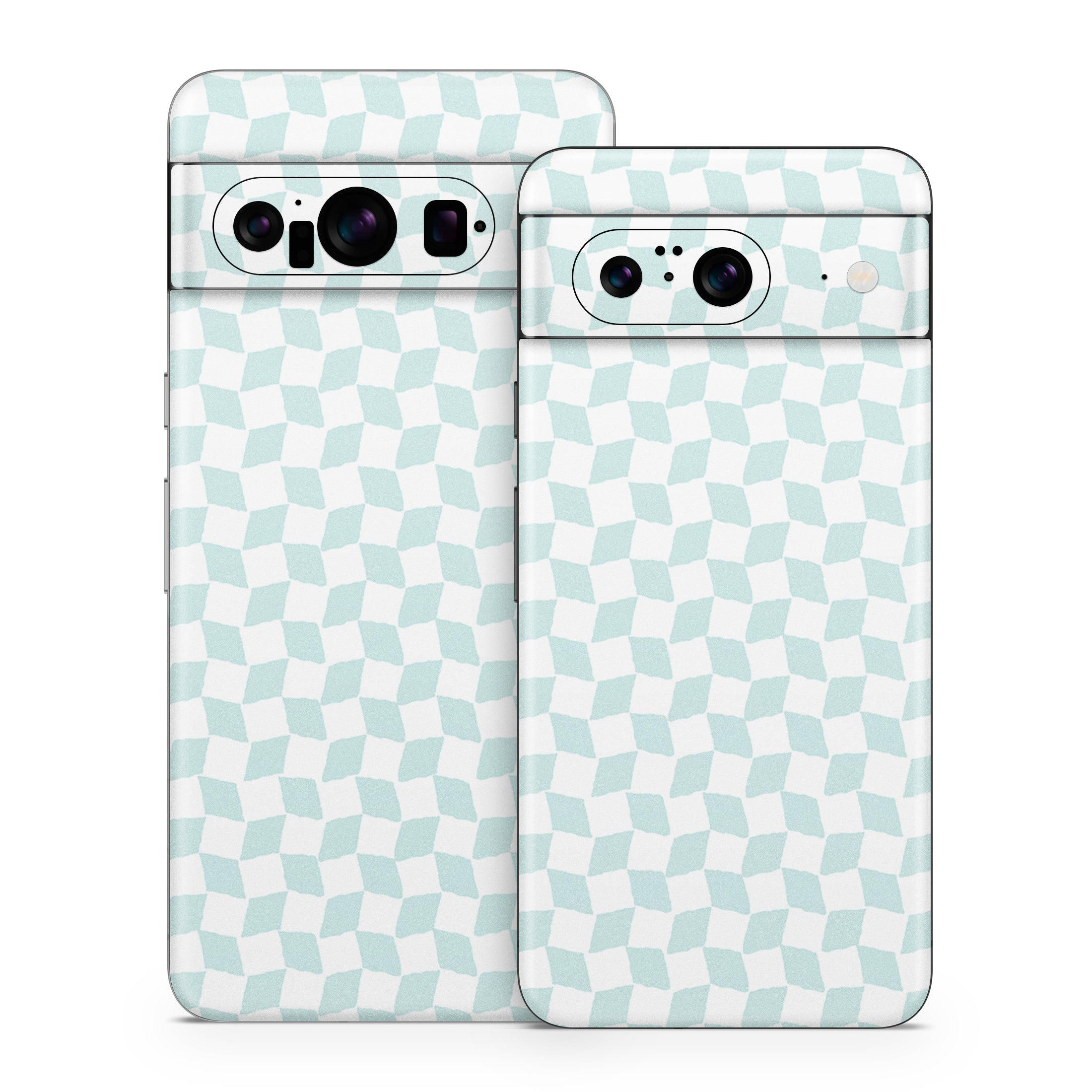 Checker Light Blue - Google Pixel 8 Skin