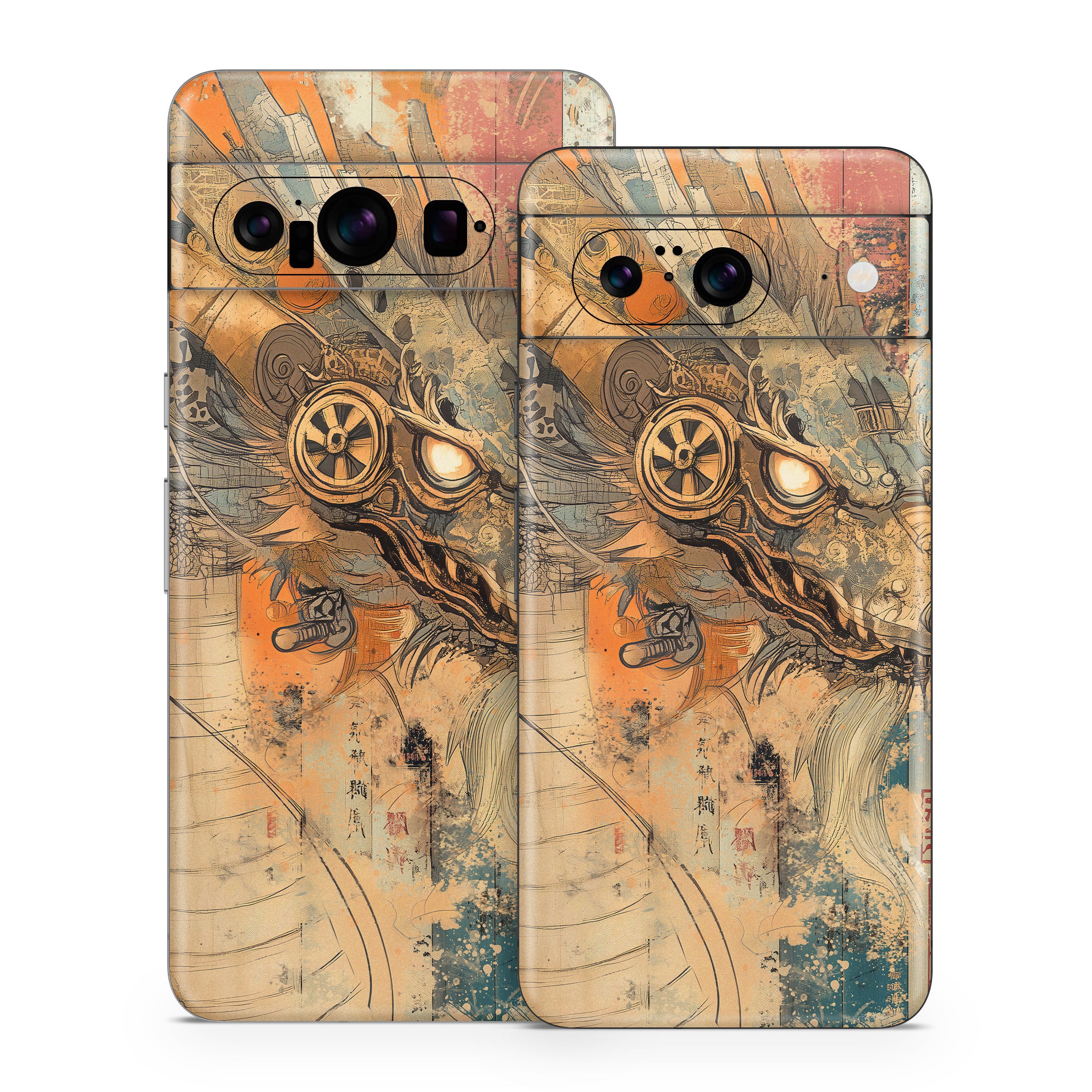 Orange Dragon - Google Pixel 8 Skin