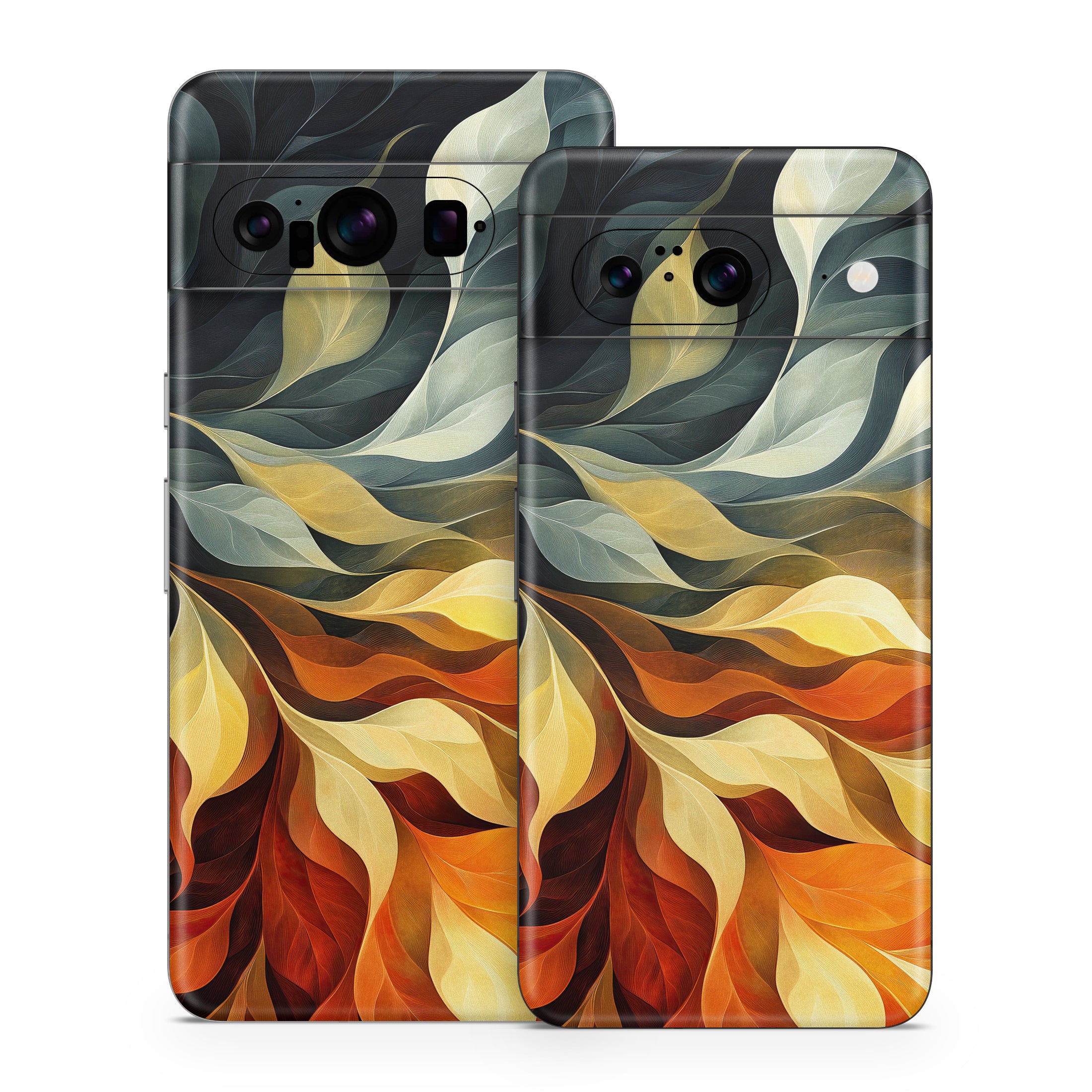 Orange and Charcoal - Google Pixel 8 Skin
