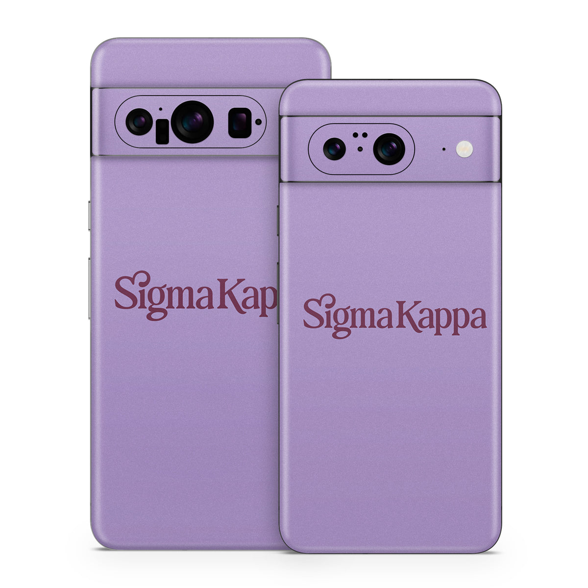 Sigma Kappa Primary Logo Mary Maroon on Legacy Lavender - Google Pixel 8 Skin