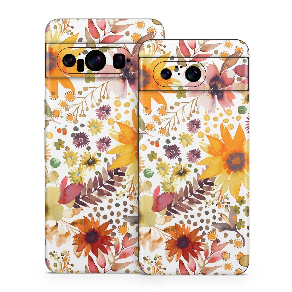Summer Watercolor Sunflowers - Google Pixel 8 Skin