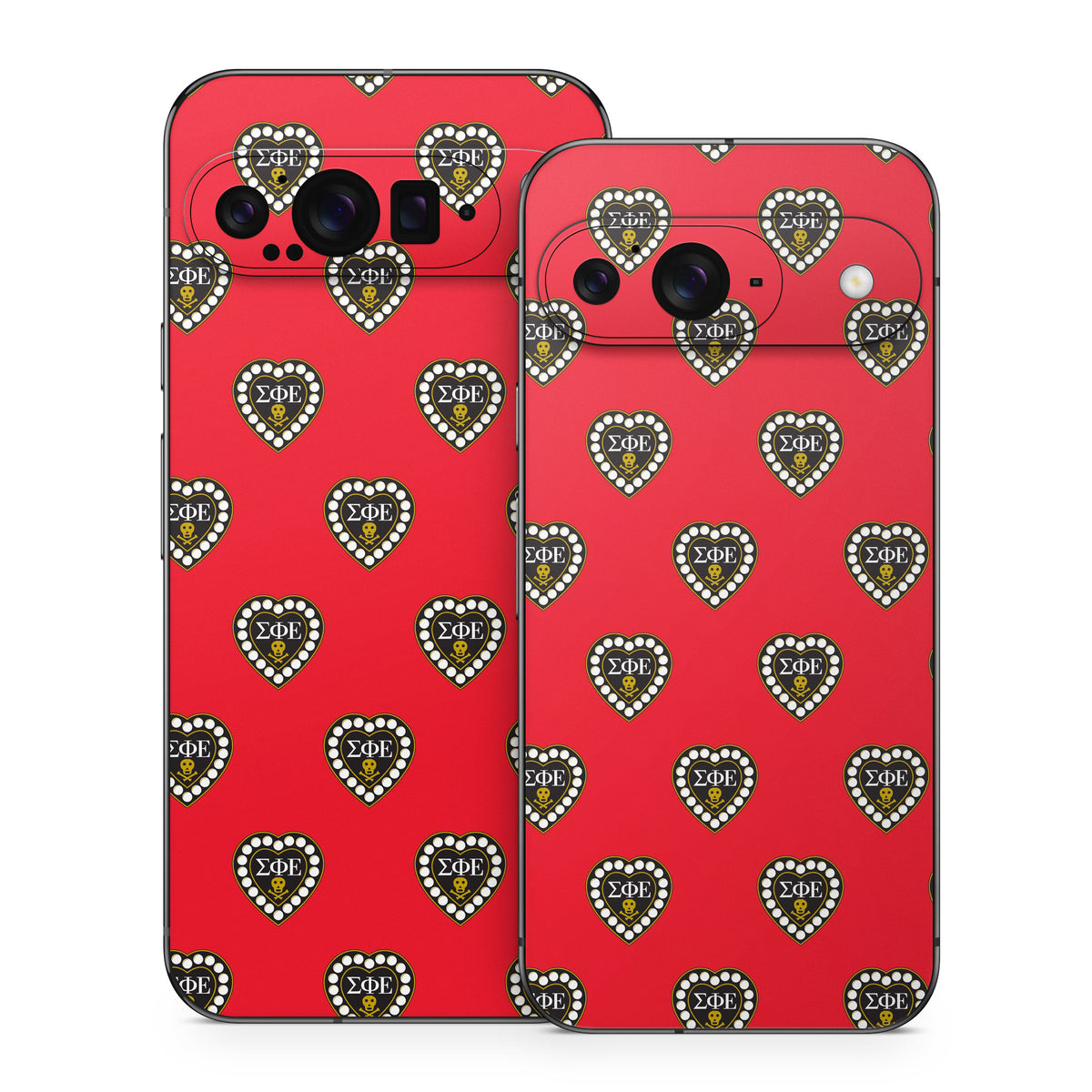 Sigma Phi Epsilon Badge Pattern Red - Google Pixel 9 Skin