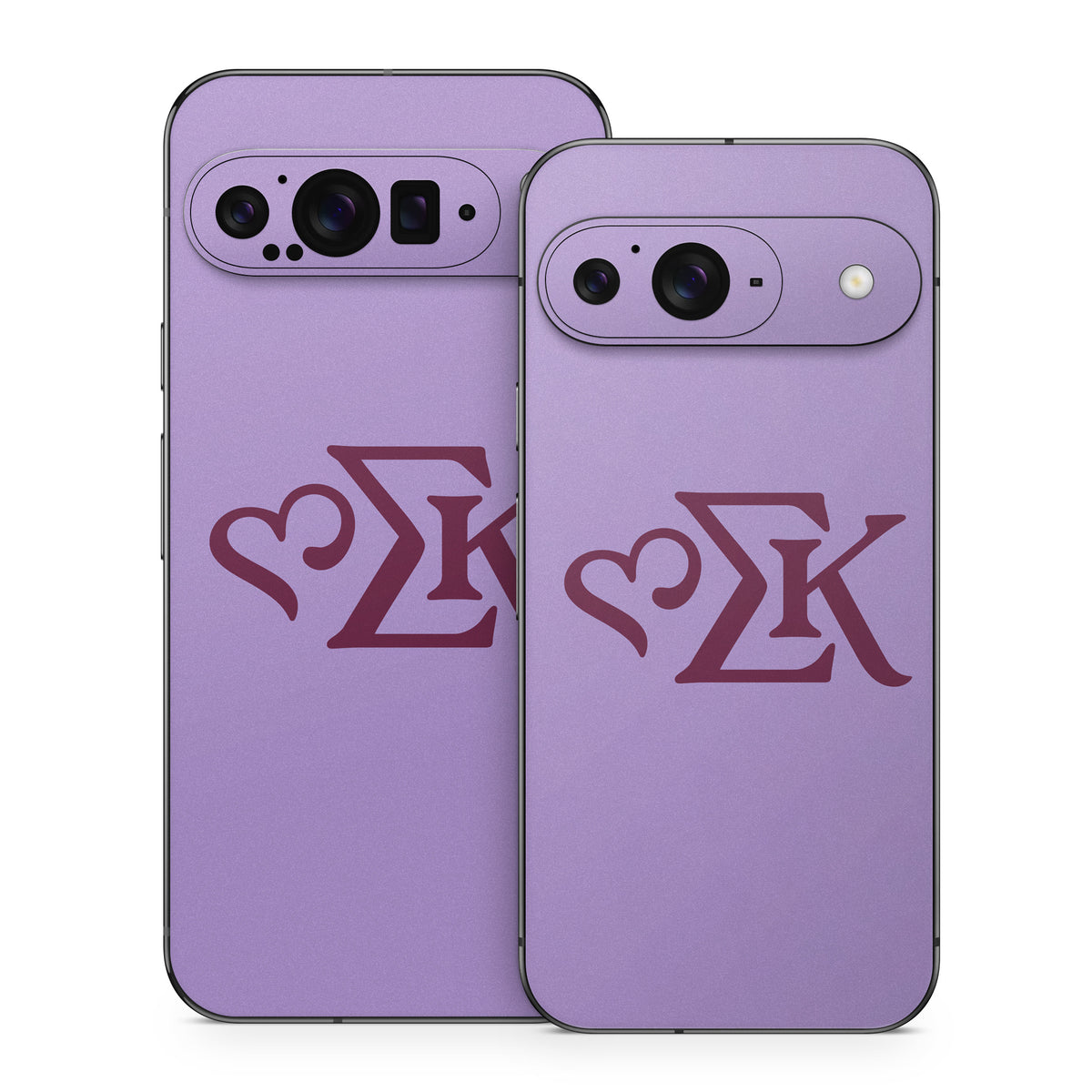 Sigma Kappa Greek Letters Mary Maroon on Legacy Lavender - Google Pixel 9 Skin