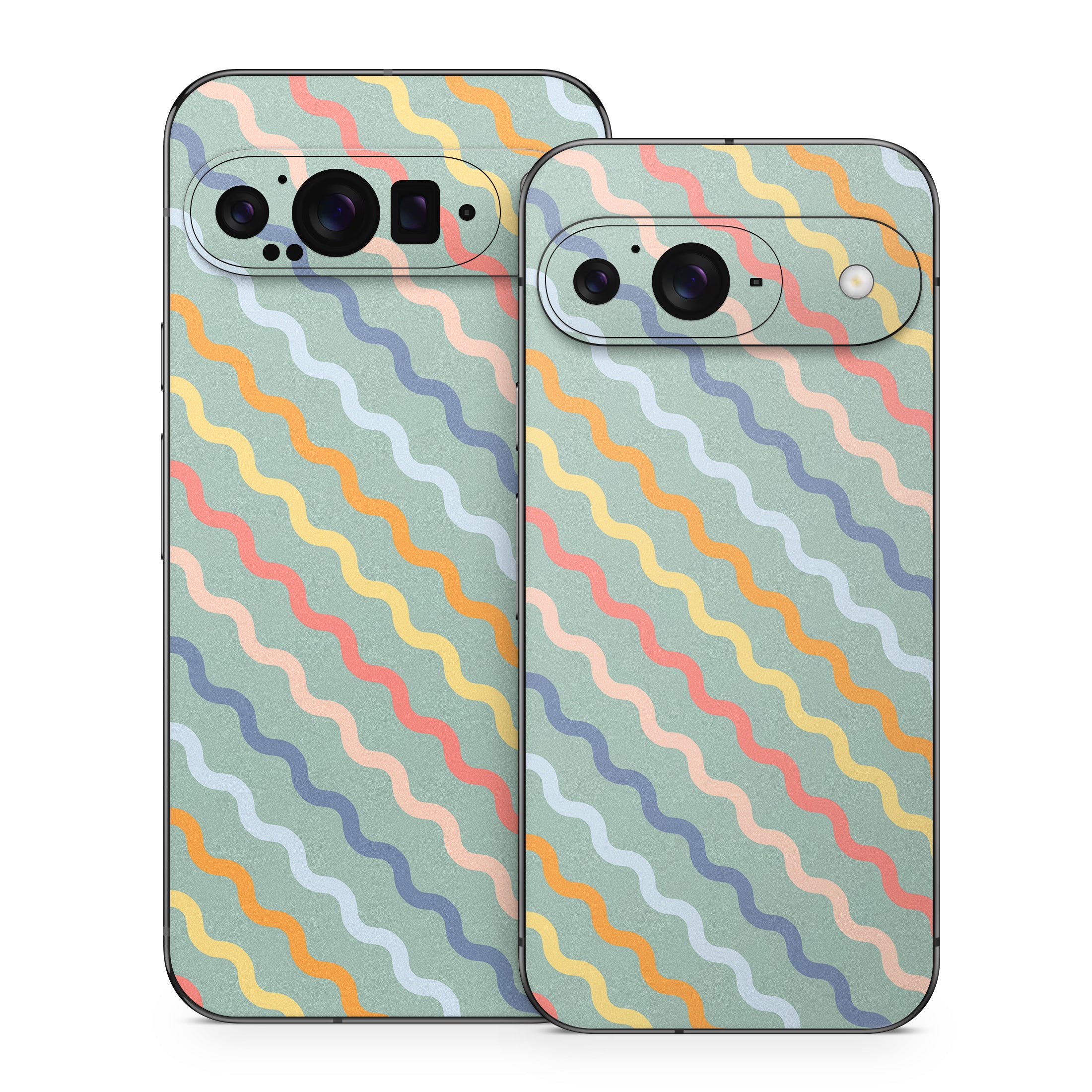 Wavy Diagonal Lines - Google Pixel 9 Skin