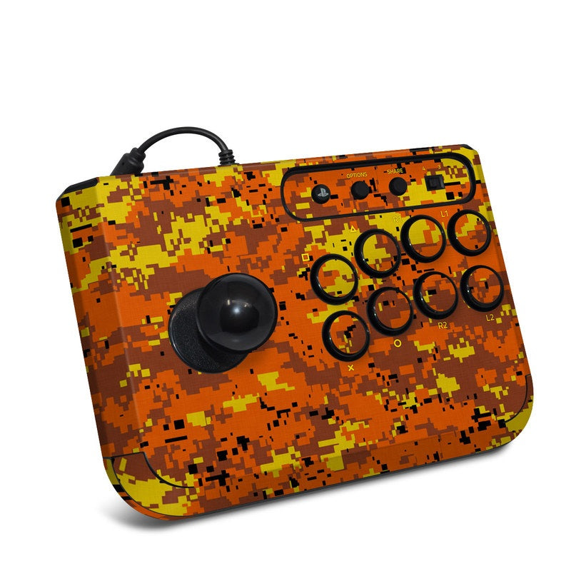 Digital Orange Camo - HORI Fighting Stick Mini 4 Skin