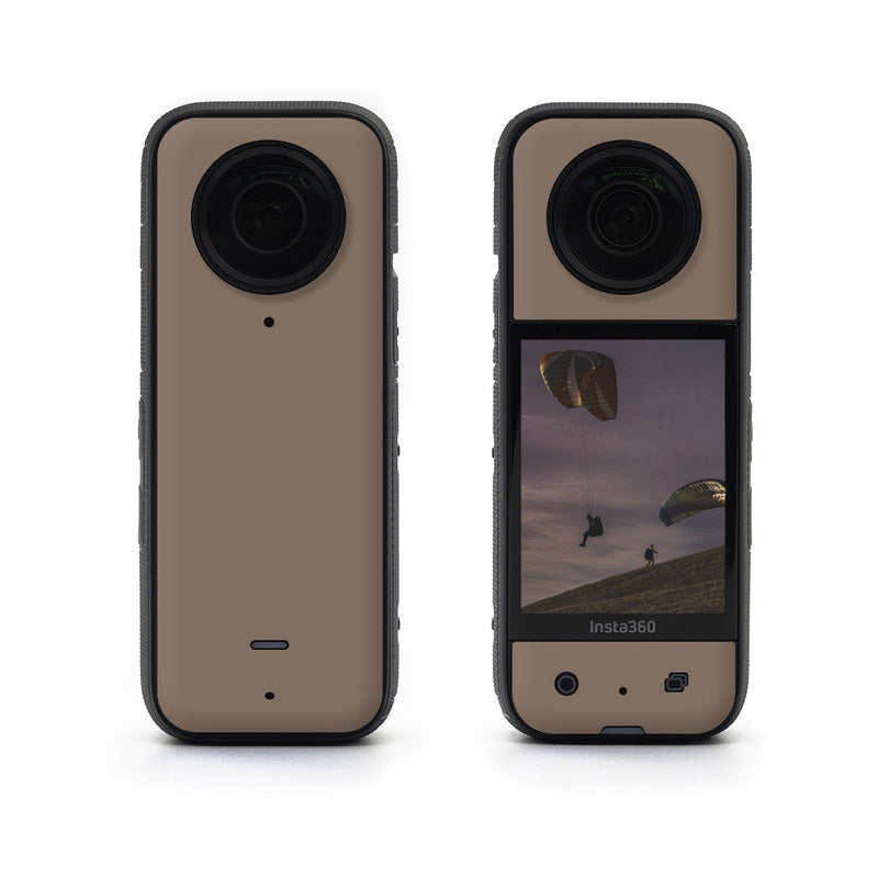 Solid State Flat Dark Earth - Insta360 X3 Skin