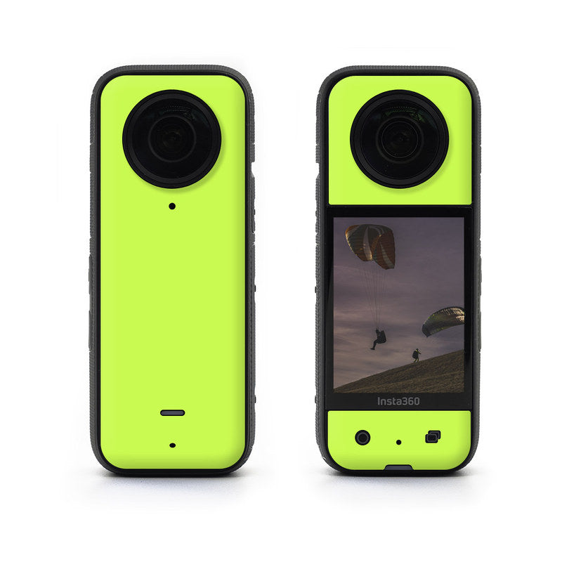 Solid State Lime - Insta360 X3 Skin