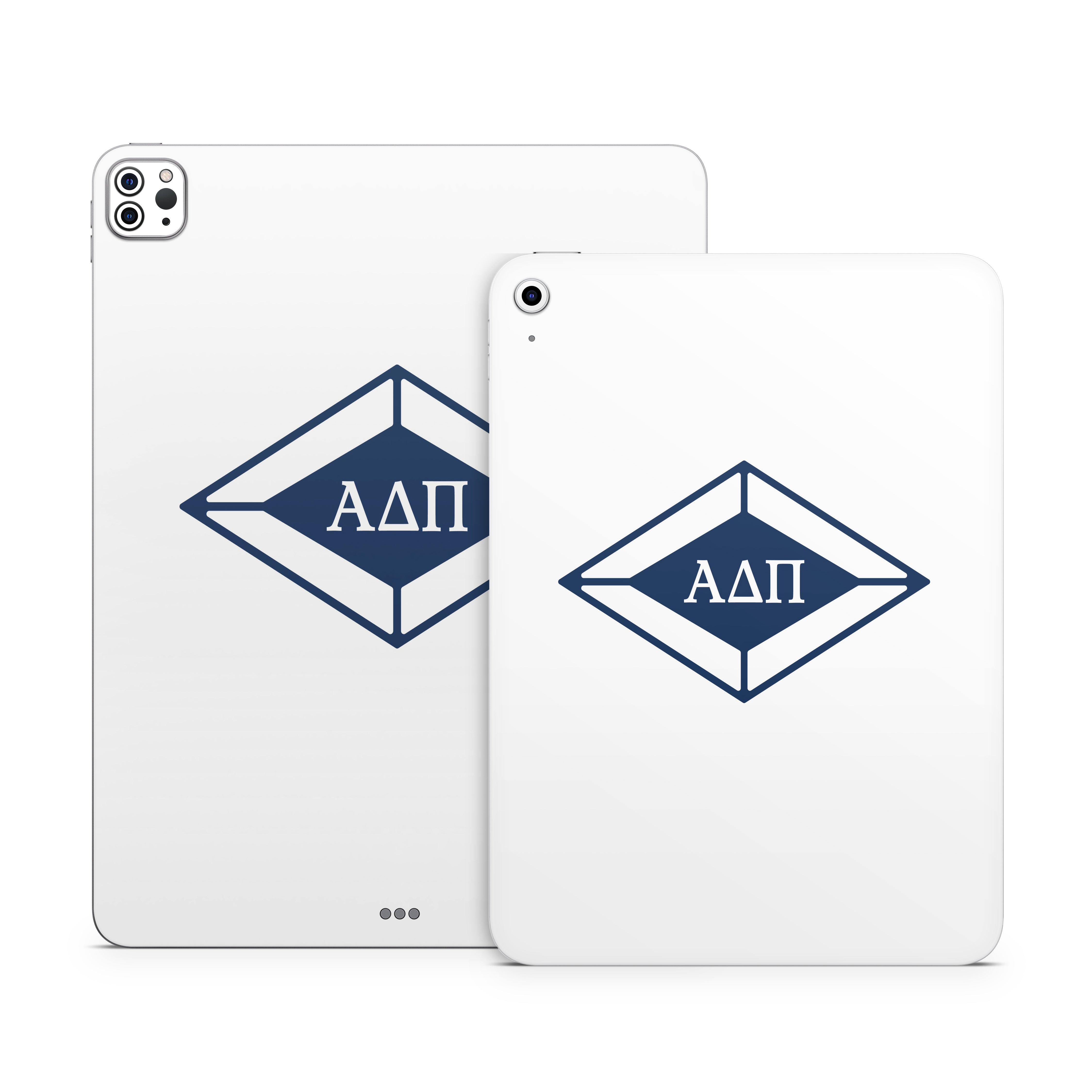 Alpha Delta Pi Diamond Letters White - Apple iPad Skin