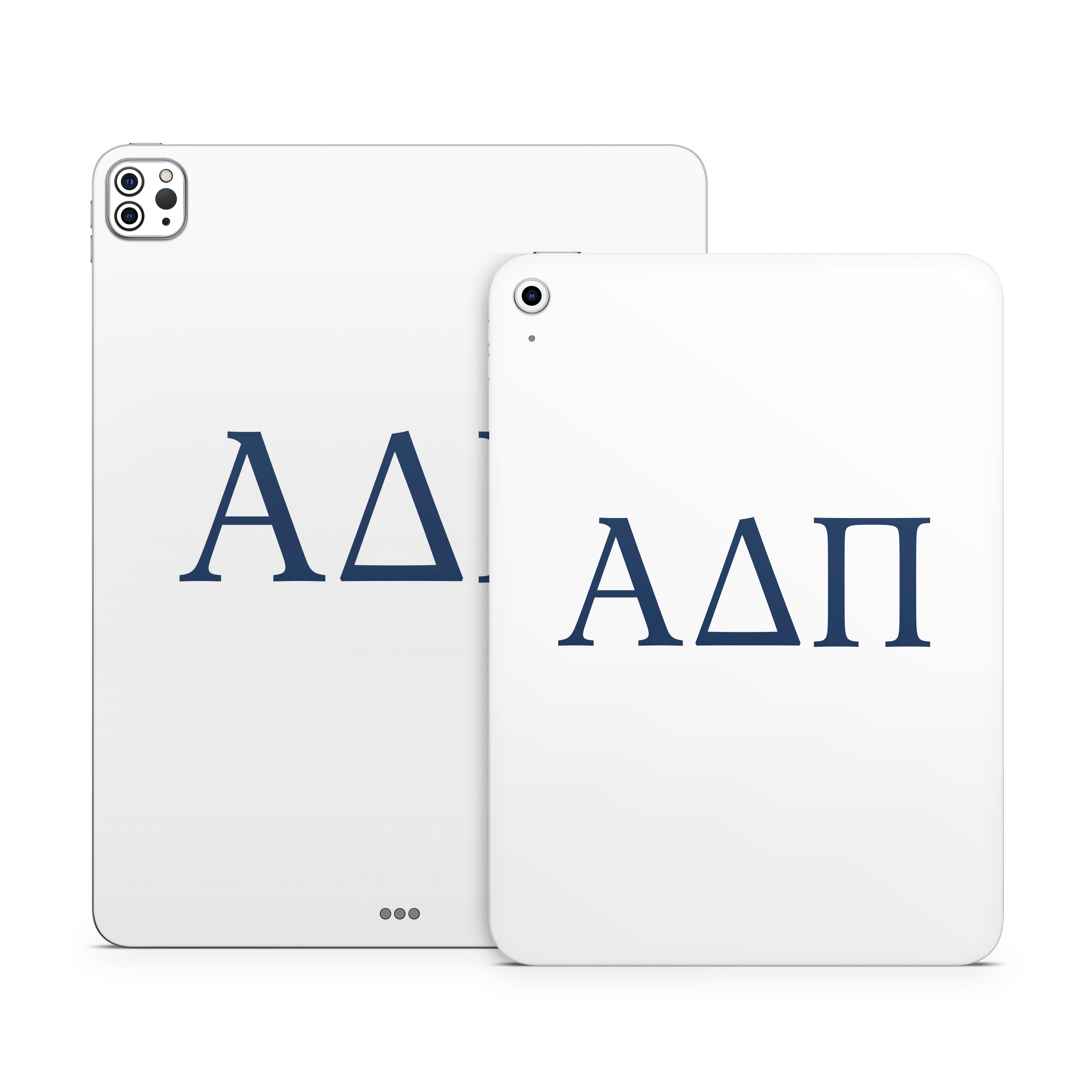 Alpha Delta Pi Greek Letters White - Apple iPad Skin