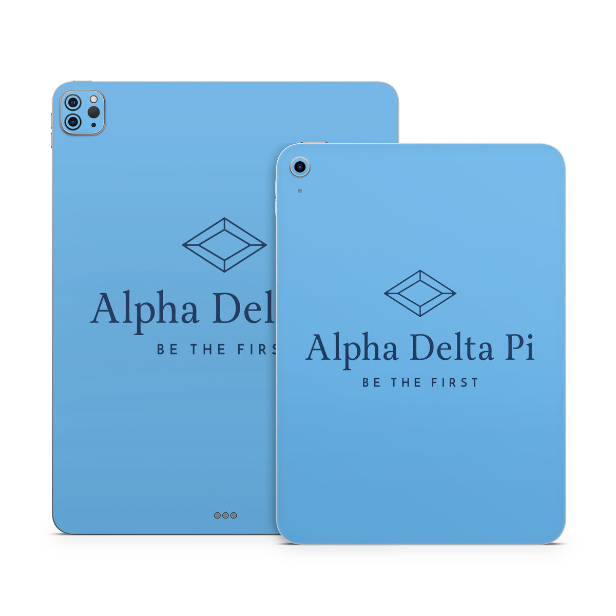 Alpha Delta Pi Primary Logo Adelphean Blue - Apple iPad Skin