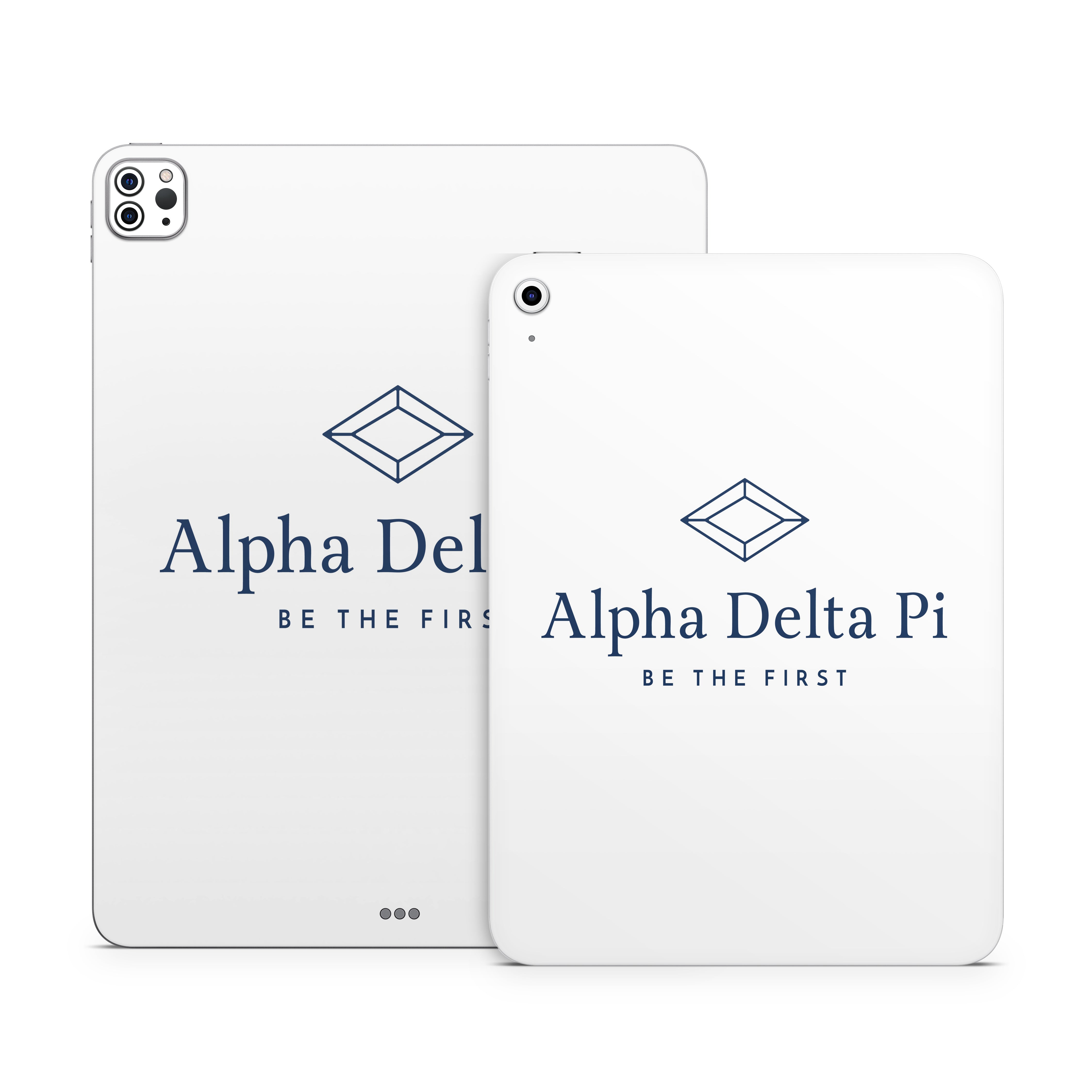 Alpha Delta Pi Primary Logo White - Apple iPad Skin