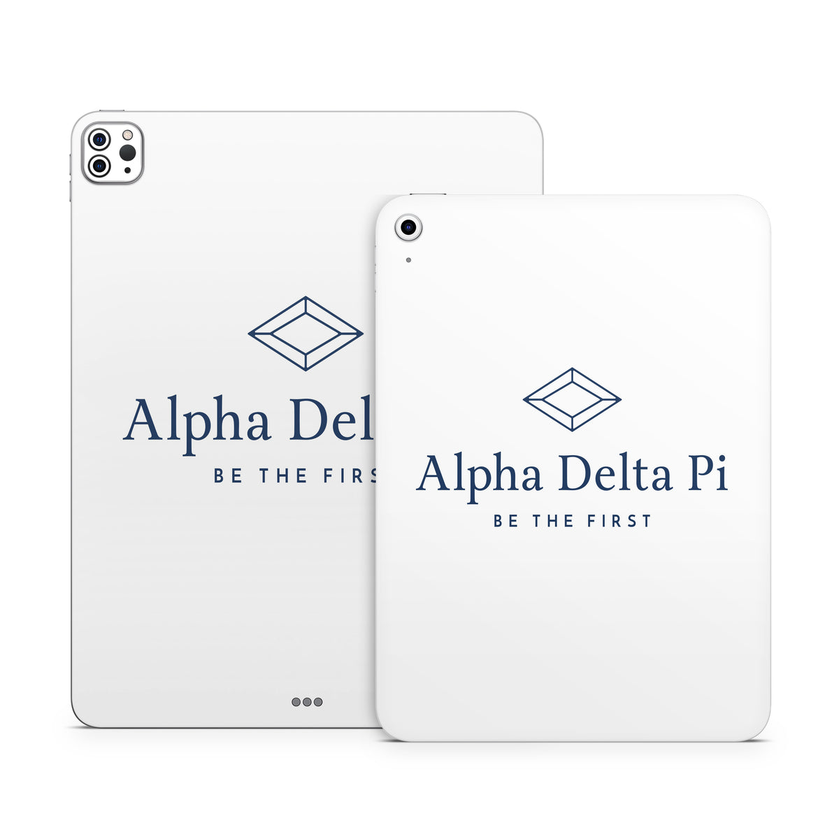 Alpha Delta Pi Primary Logo White - Apple iPad Skin