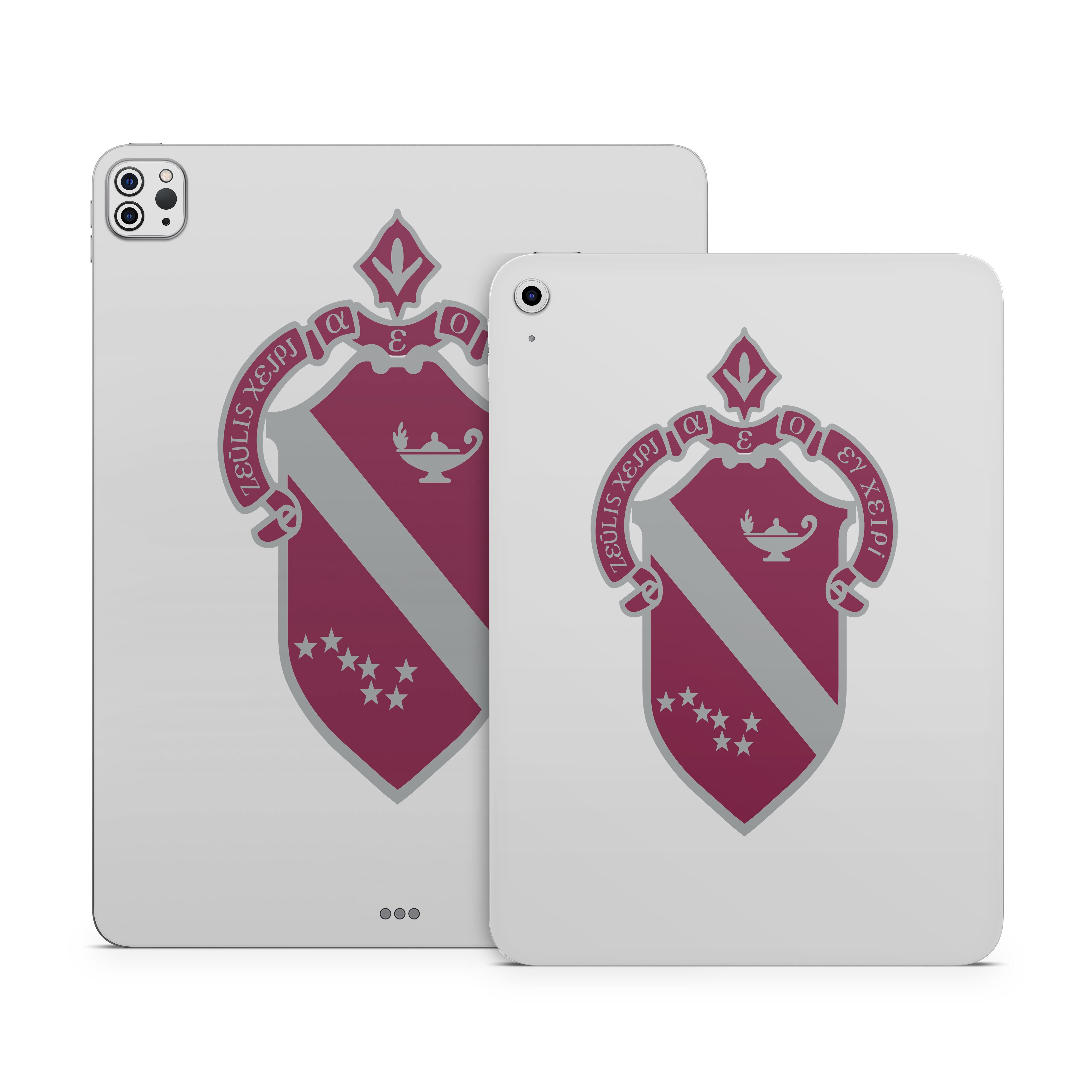 Alpha Phi Crest Silver - Apple iPad Skin