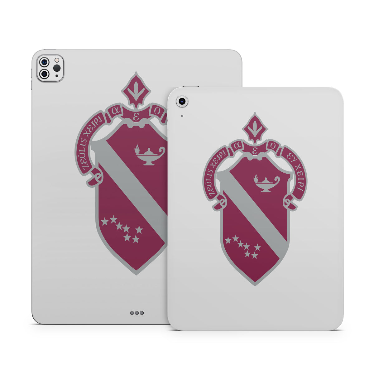 Alpha Phi Crest Silver - Apple iPad Skin