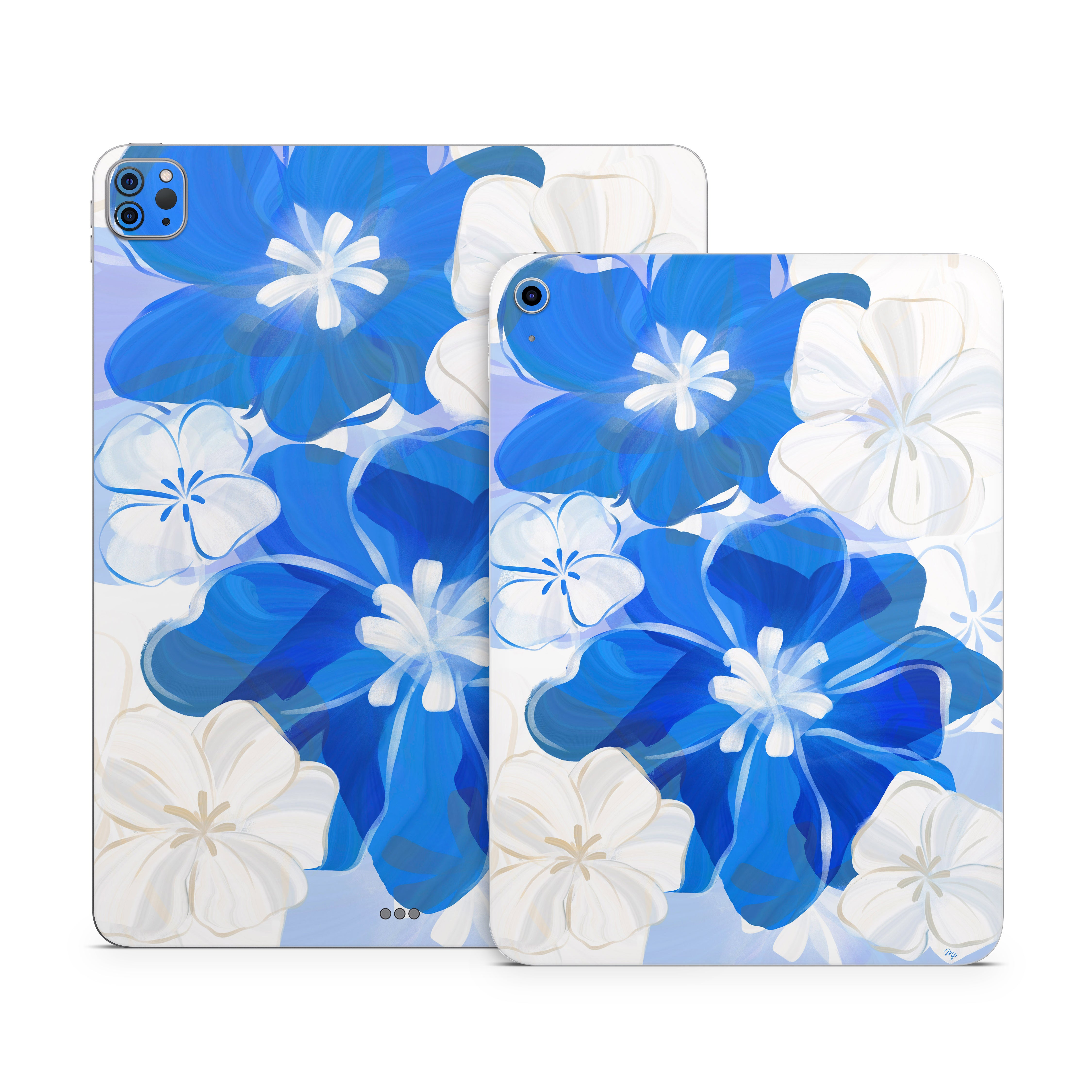 Blue Flowers - Apple iPad Skin