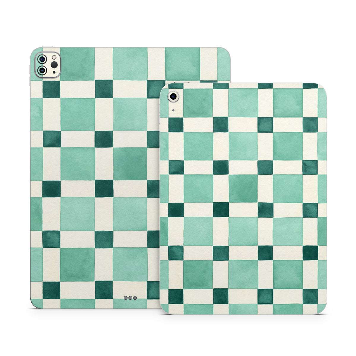 Checker Mosaic Green - Apple iPad Skin