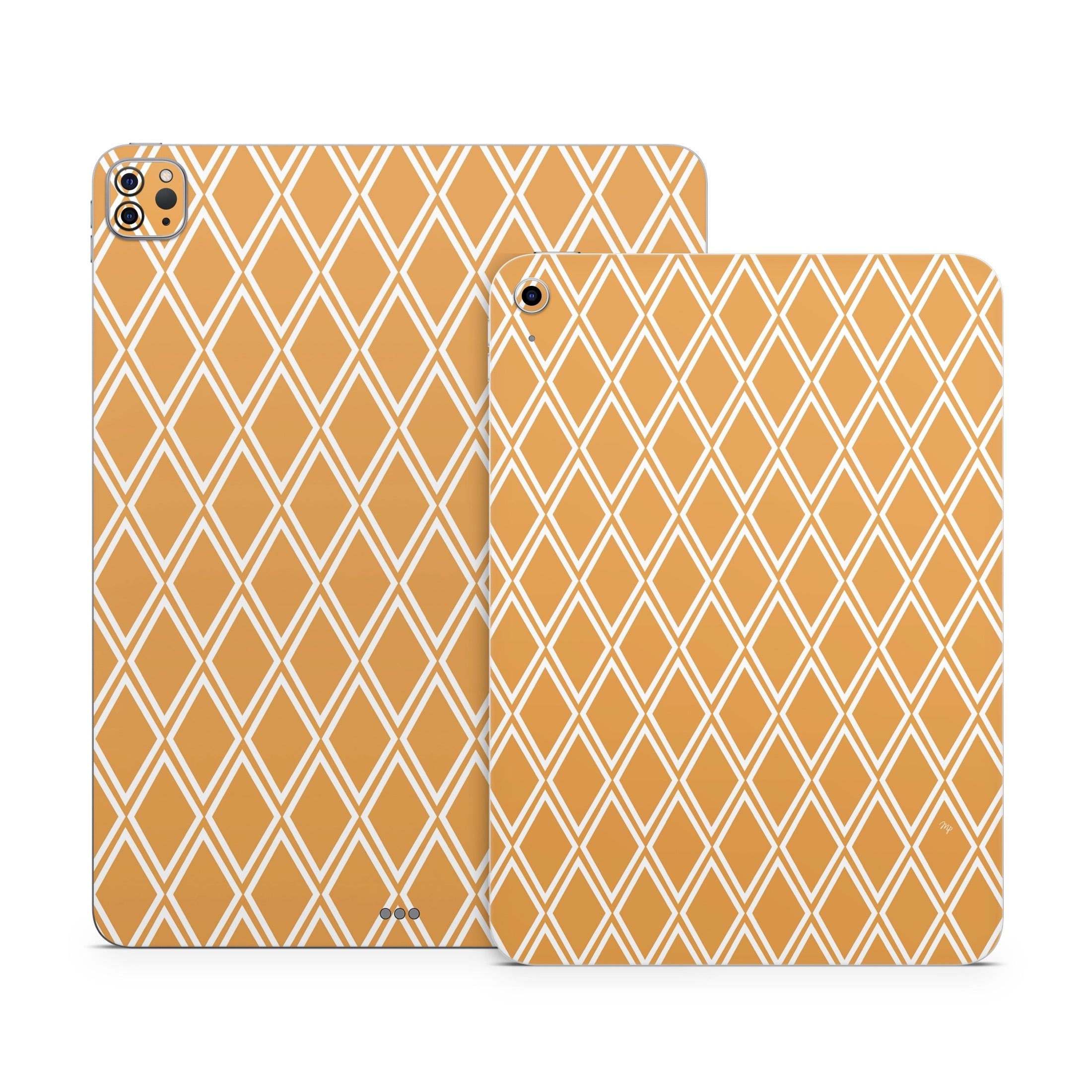 Orange Checks - Apple iPad Skin