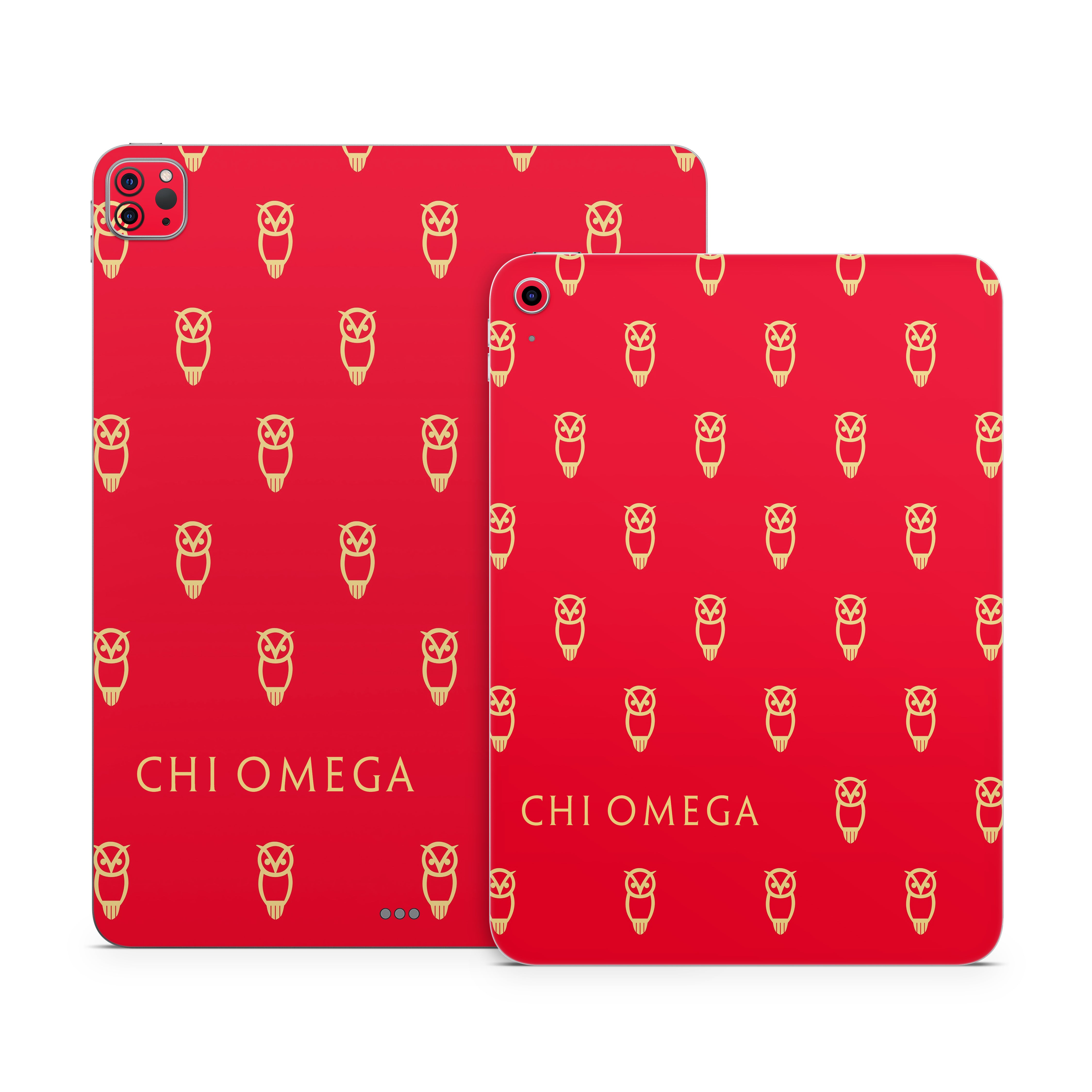 Chi Omega Owl Pattern - Apple iPad Skin