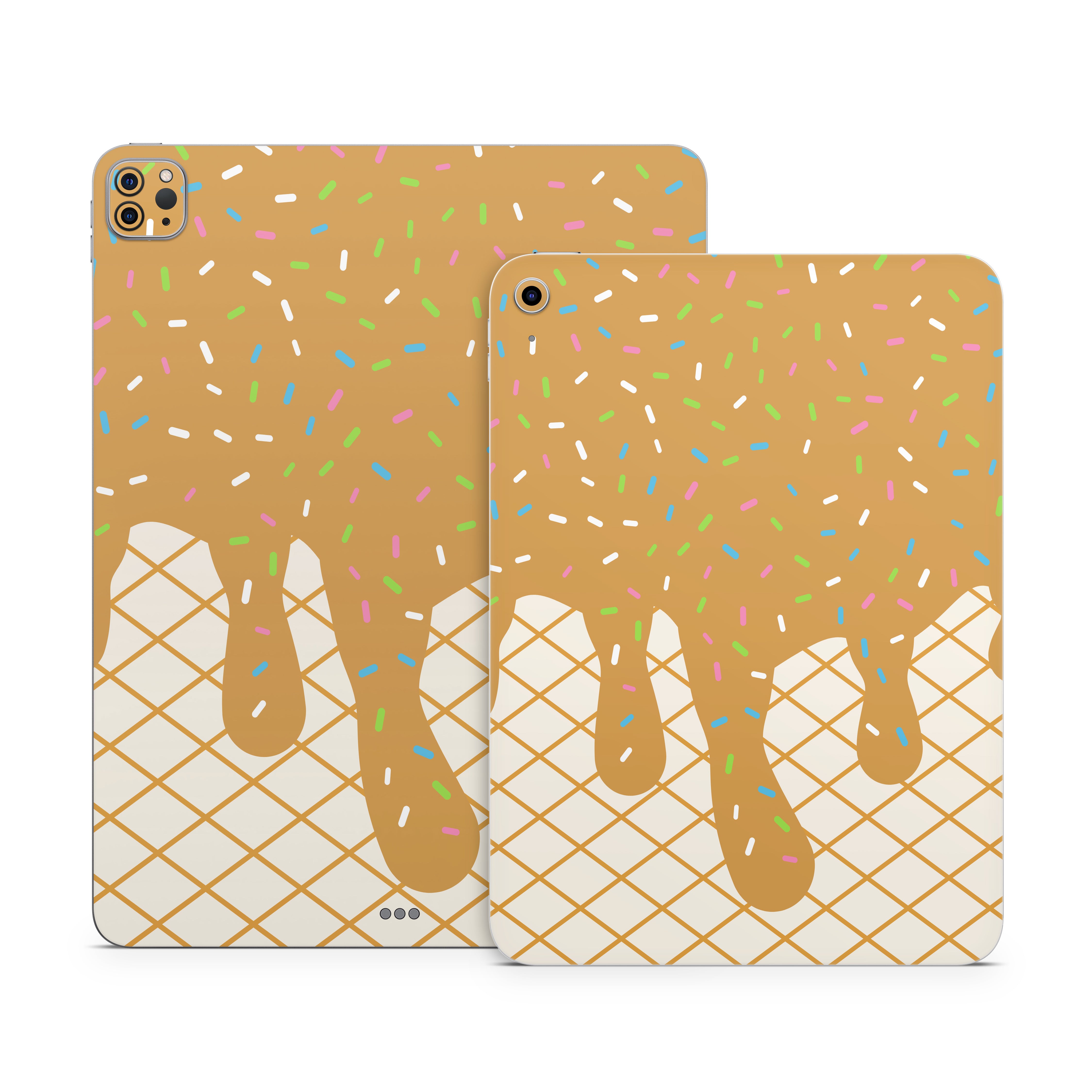 Caramel Ice Cream Drip - Apple iPad Skin