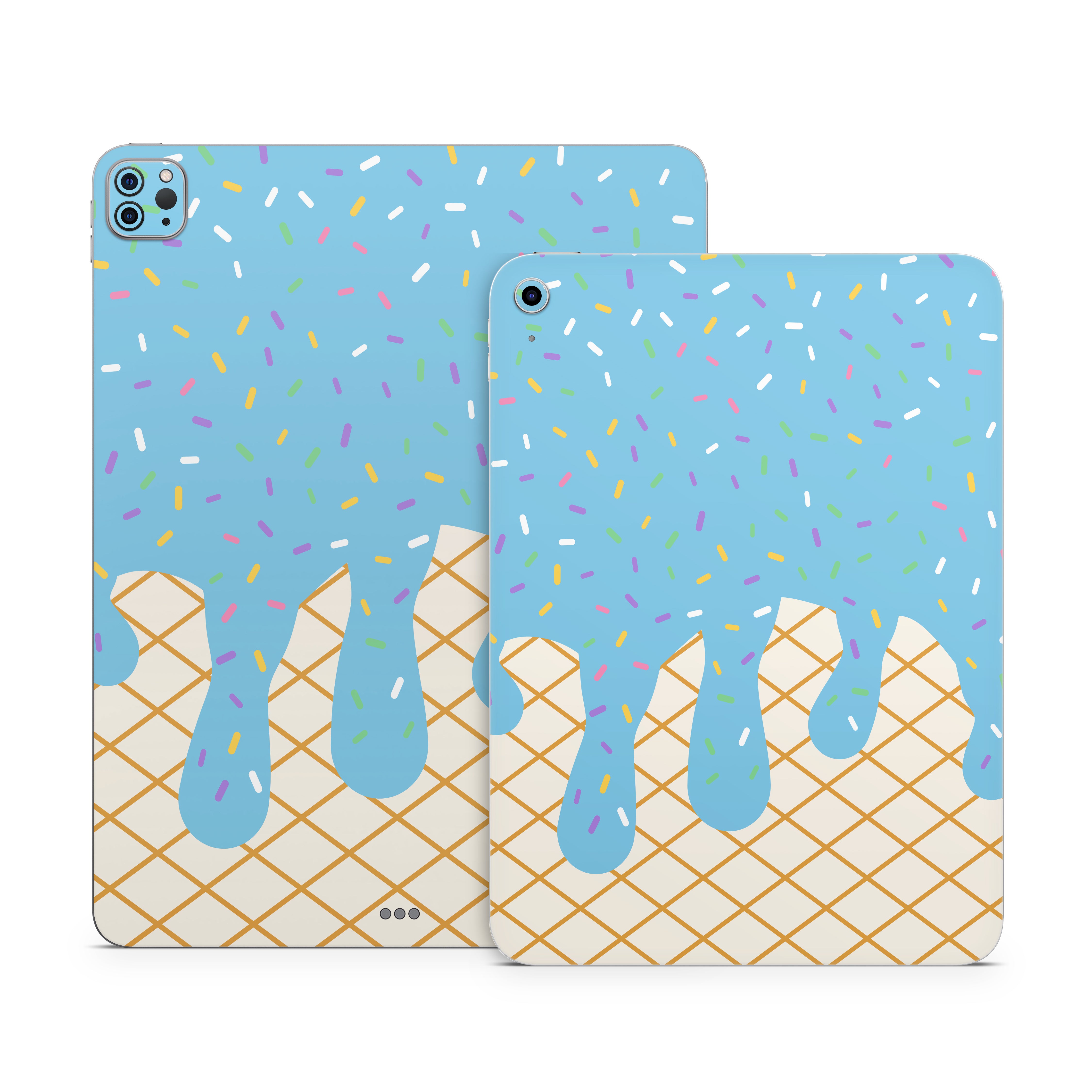 Cotton Candy Ice Cream Drip - Apple iPad Skin
