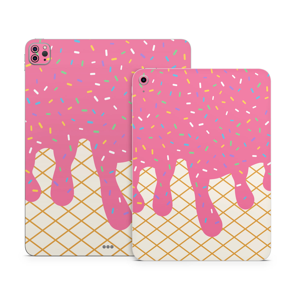 Strawberry Ice Cream Drip - Apple iPad Skin