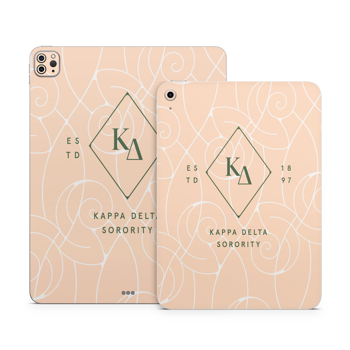 Kappa Delta Diamond Nautilus Waves - Apple iPad Skin