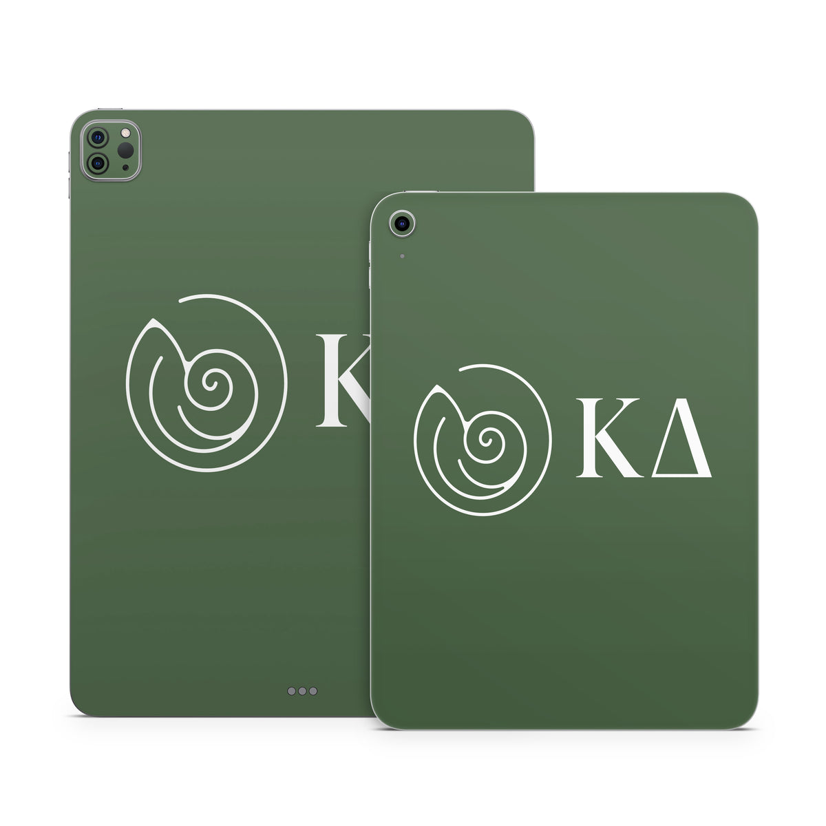 Kappa Delta Greek Letters Dark Olive - Apple iPad Skin
