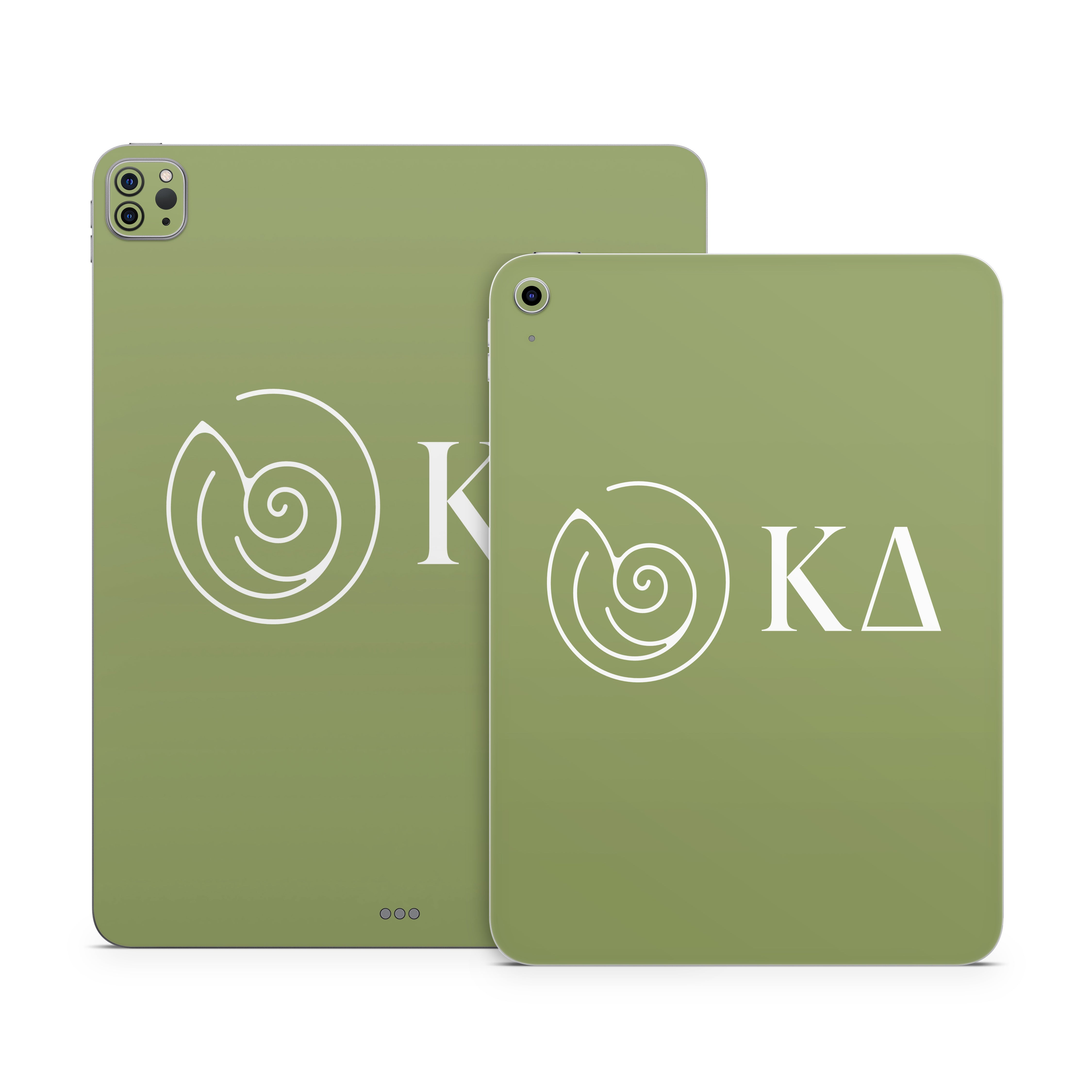 Kappa Delta Greek Letters KD Olive - Apple iPad Skin