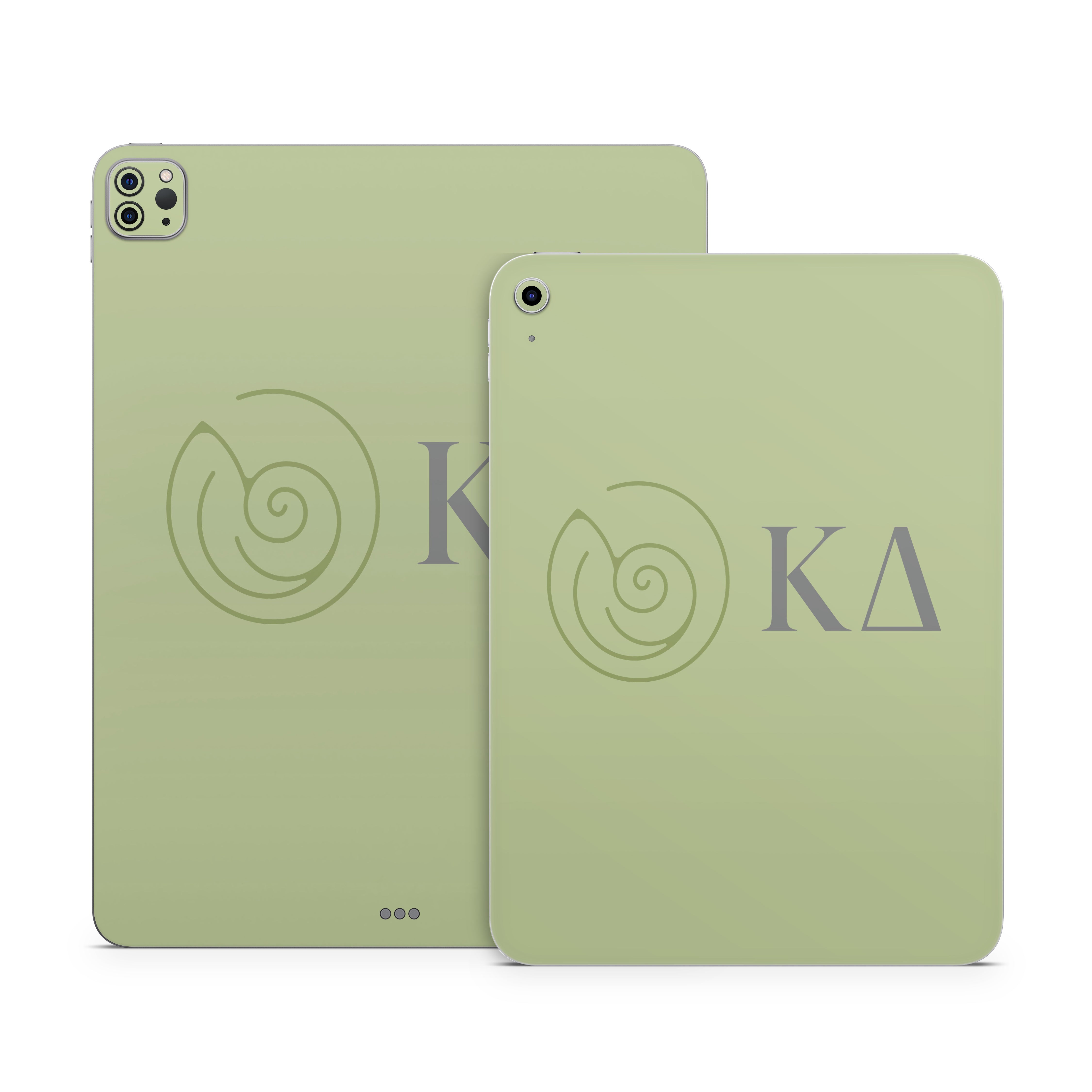 Kappa Delta Greek Letters Light Olive - Apple iPad Skin